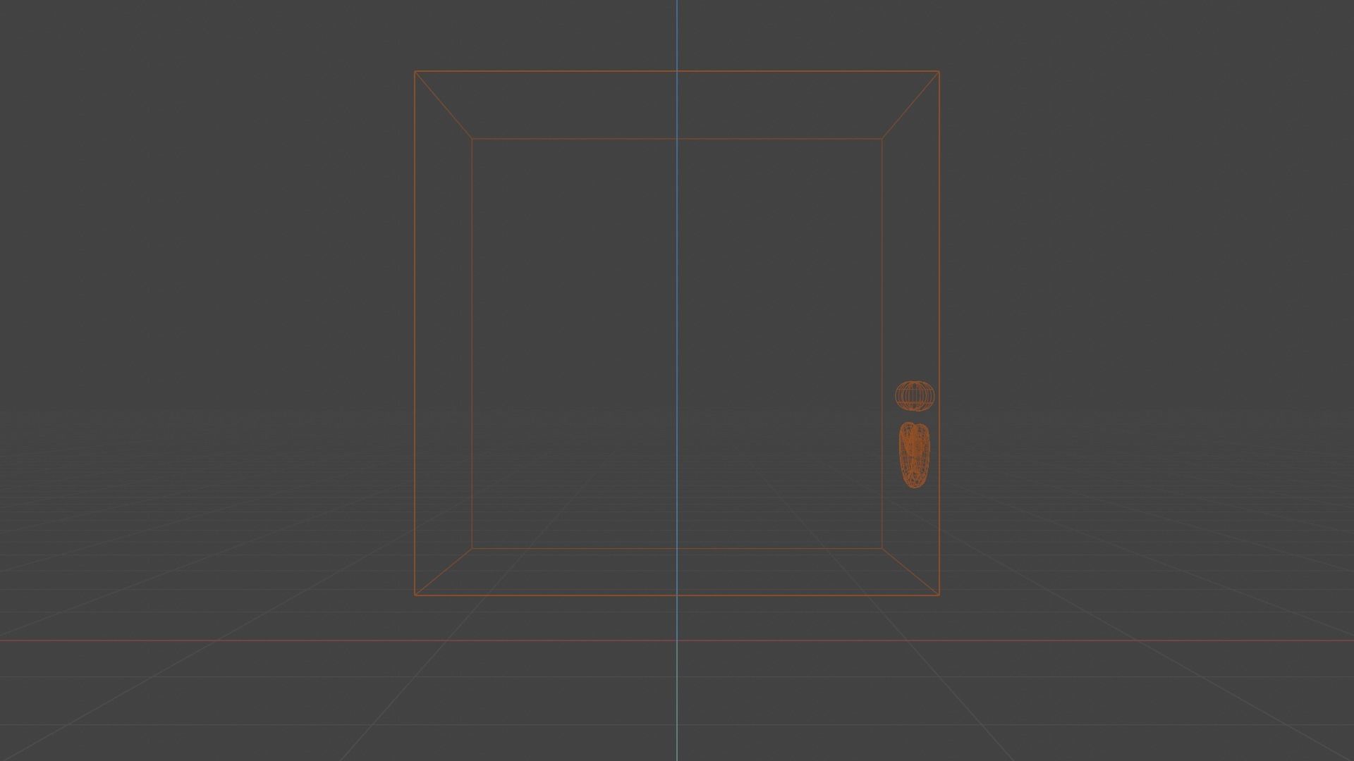 Happy Default Cube Orange - Funny Cartoon Style Lowpoly Low-poly 3D model_10