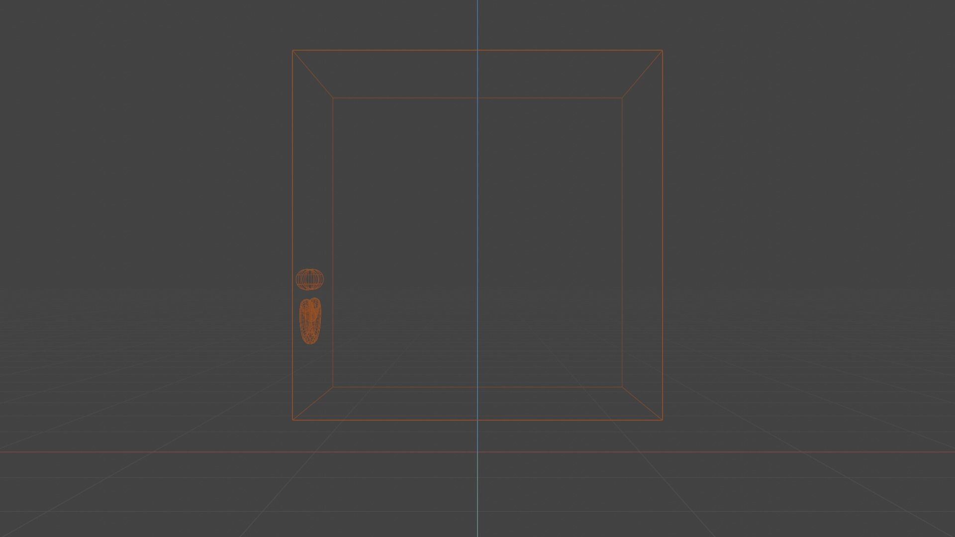 Happy Default Cube Orange - Funny Cartoon Style Lowpoly Low-poly 3D model_12