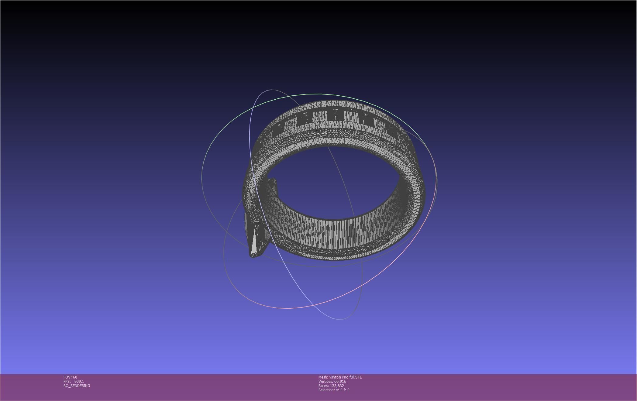 Final Fantasy XIV Yshtola Ring Printable Model 3D print model_40
