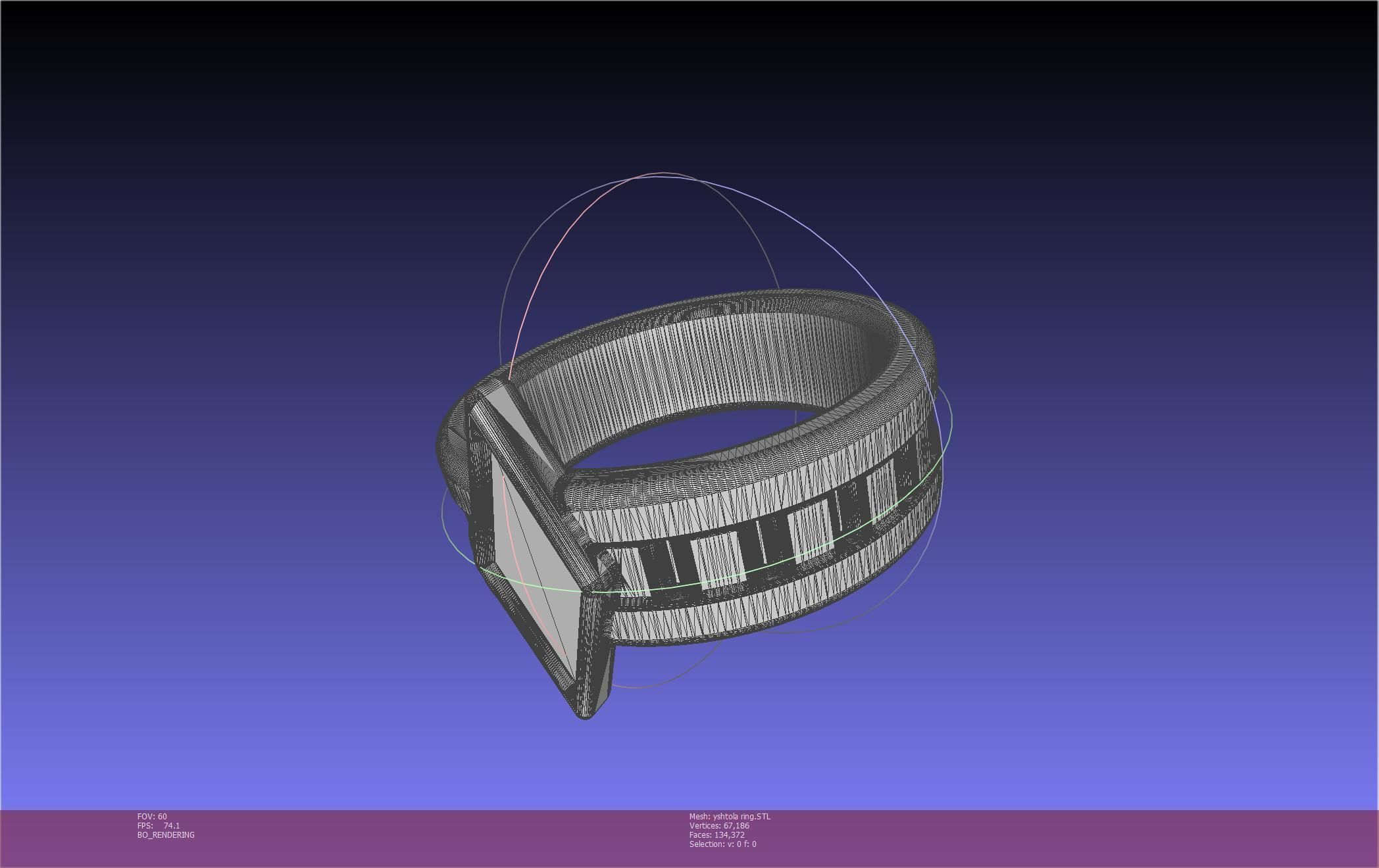 Final Fantasy XIV Yshtola Ring Printable Model 3D print model_67
