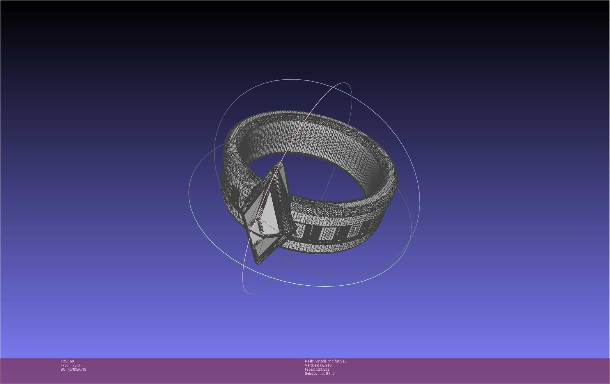 Final Fantasy XIV Yshtola Ring Printable Model 3D print model_36