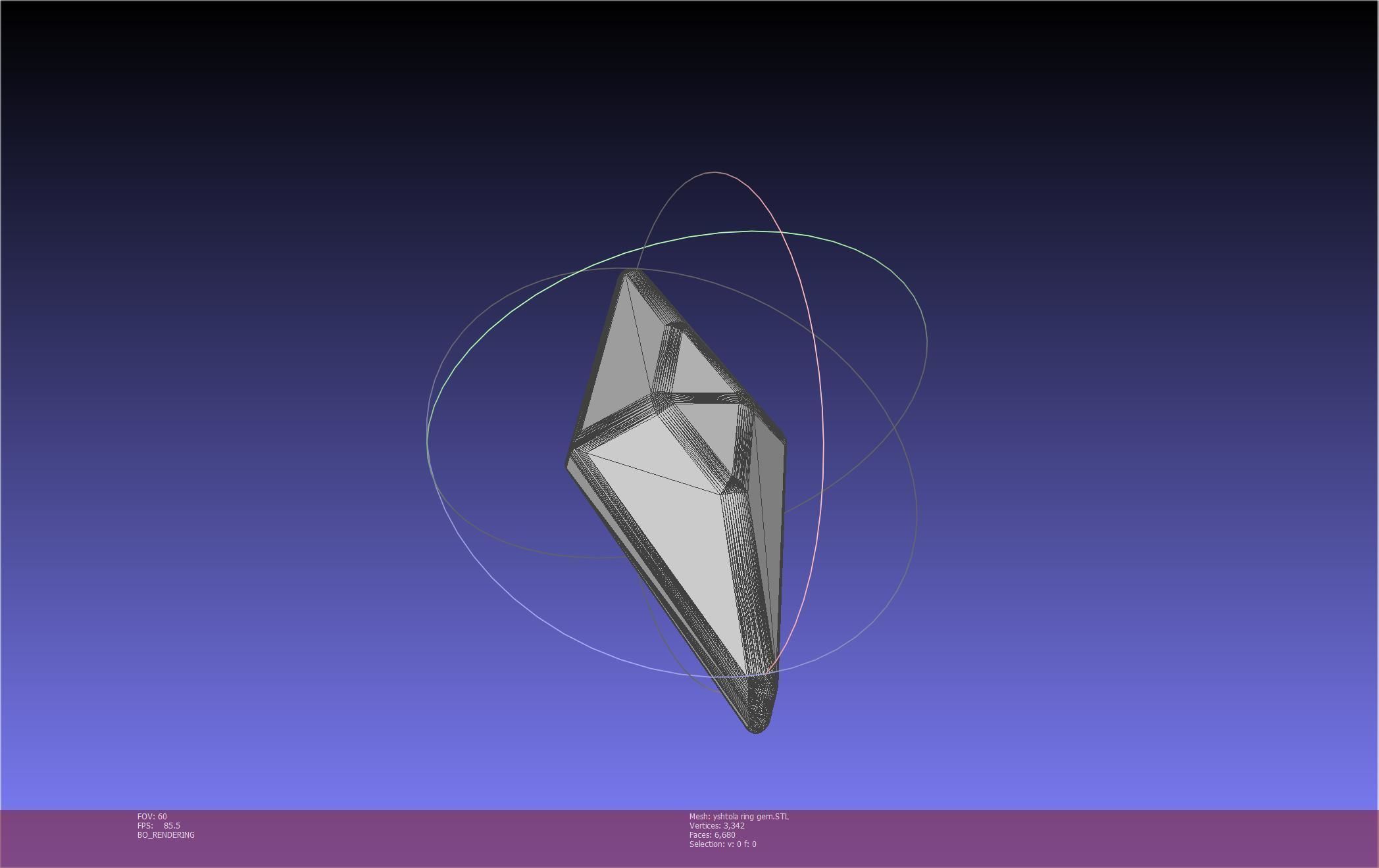 Final Fantasy XIV Yshtola Ring Printable Model 3D print model_65