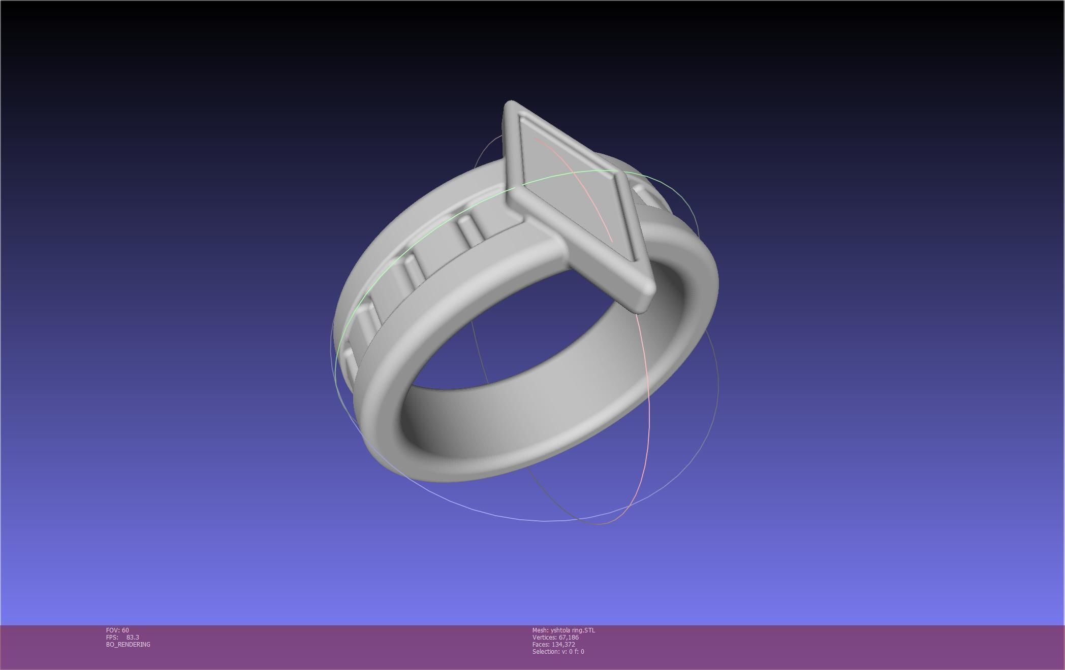 Final Fantasy XIV Yshtola Ring Printable Model 3D print model_66
