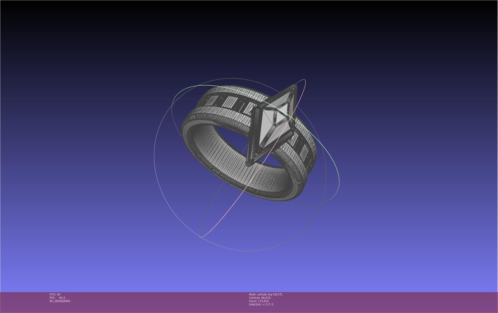 Final Fantasy XIV Yshtola Ring Printable Model 3D print model_25