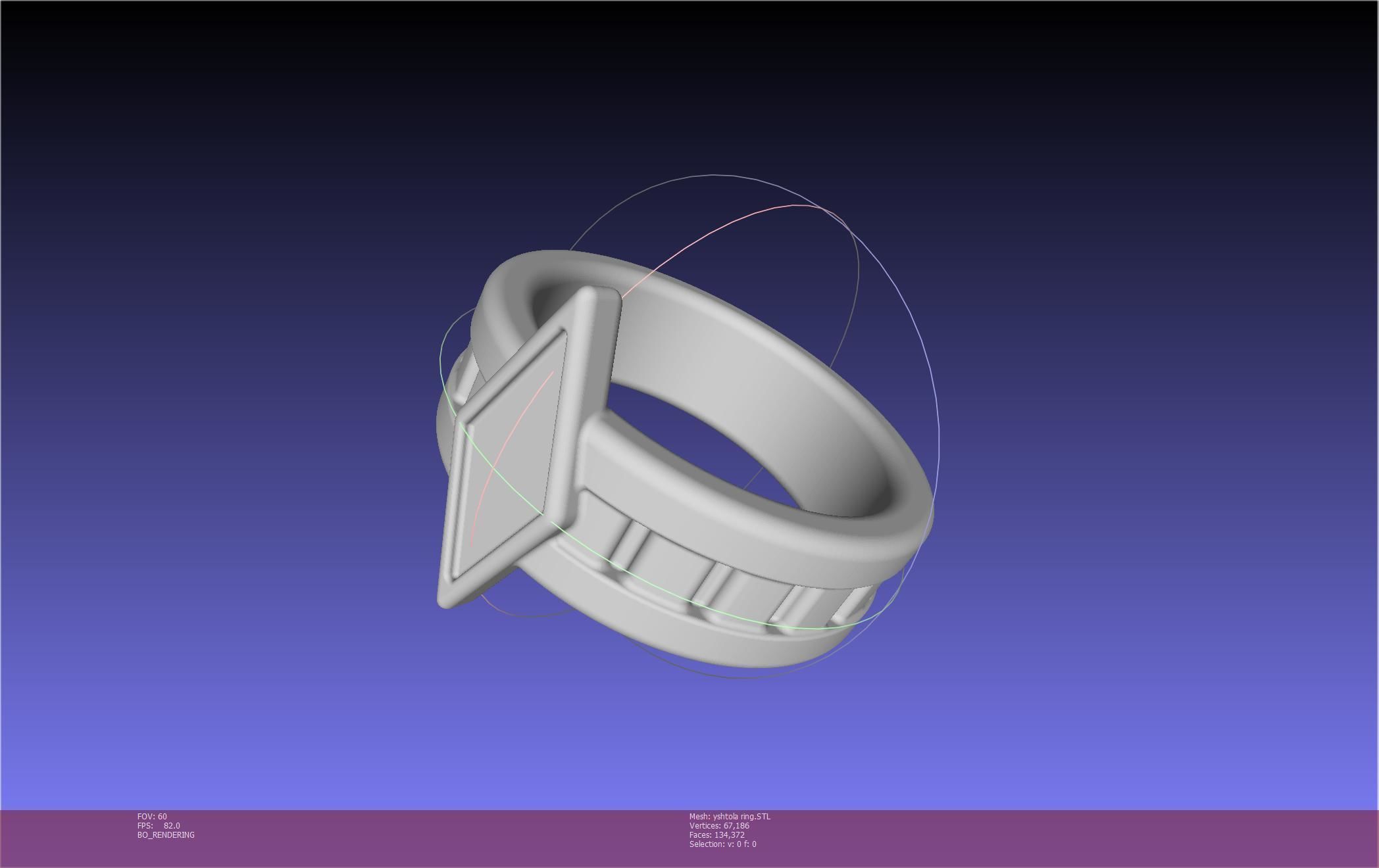 Final Fantasy XIV Yshtola Ring Printable Model 3D print model_75