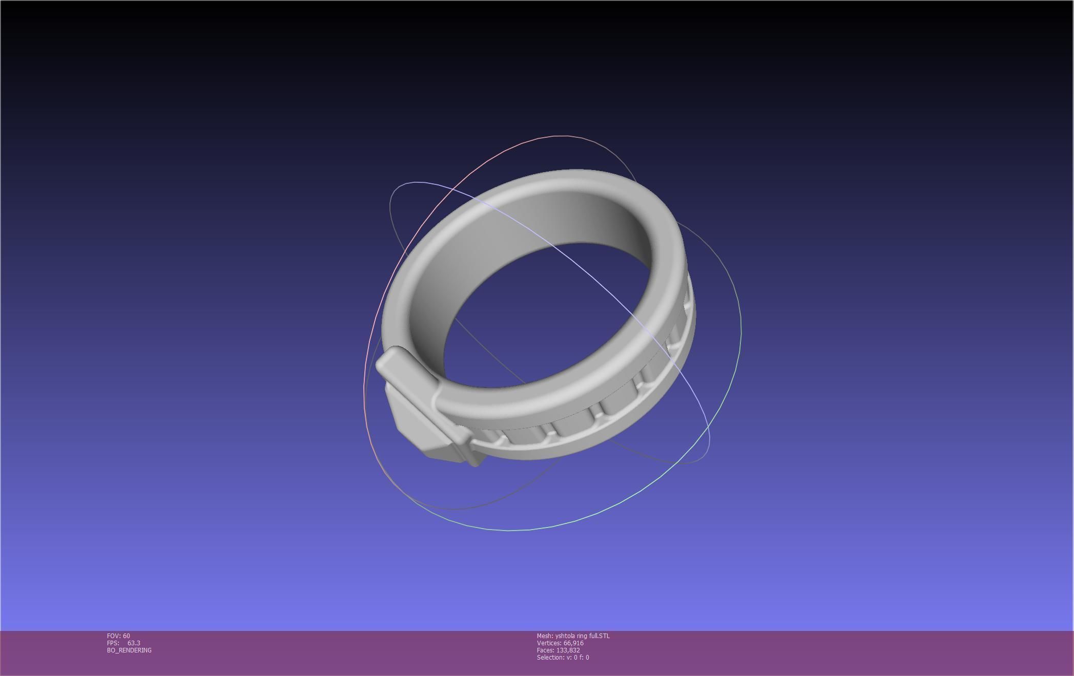 Final Fantasy XIV Yshtola Ring Printable Model 3D print model_13