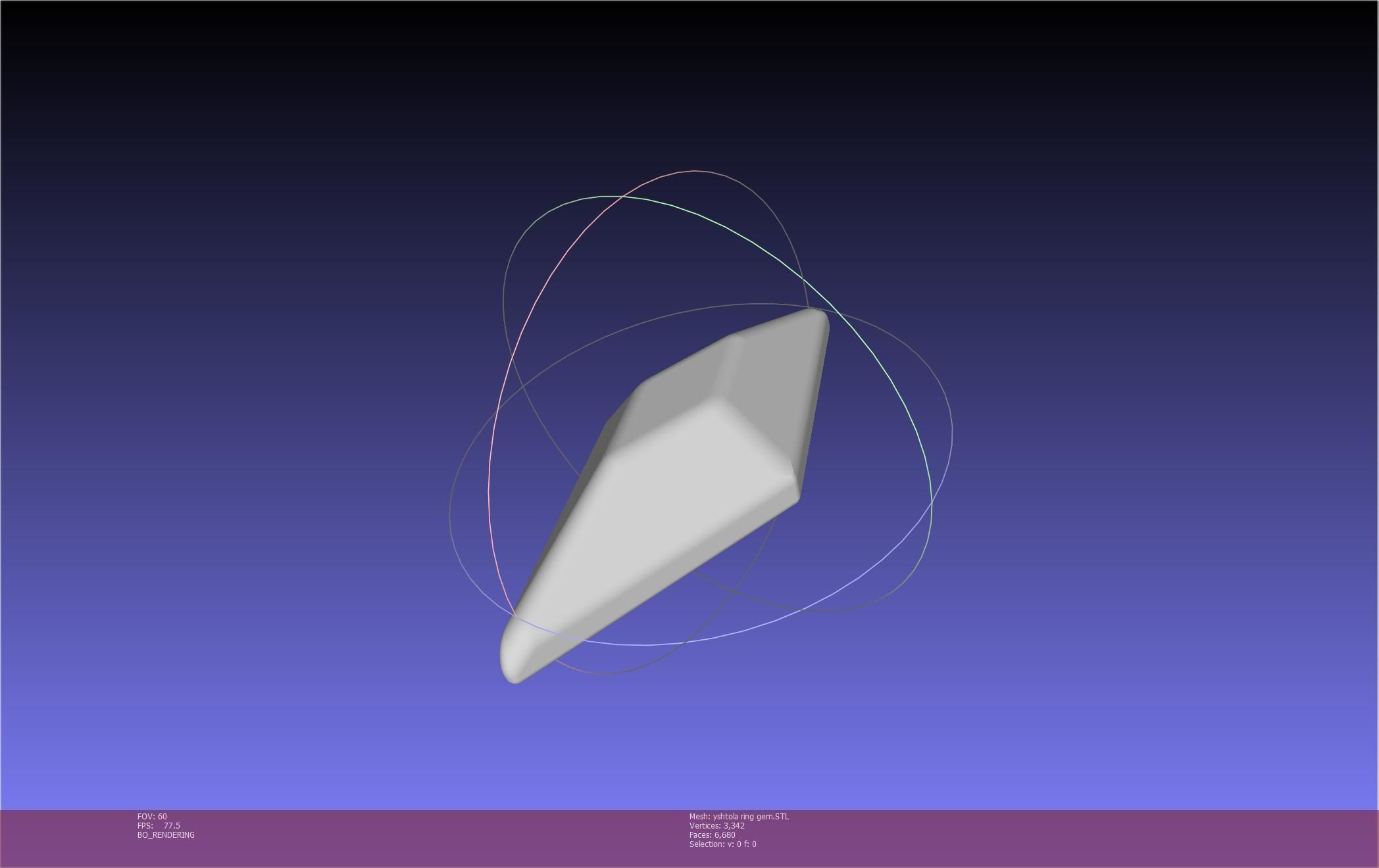 Final Fantasy XIV Yshtola Ring Printable Model 3D print model_81