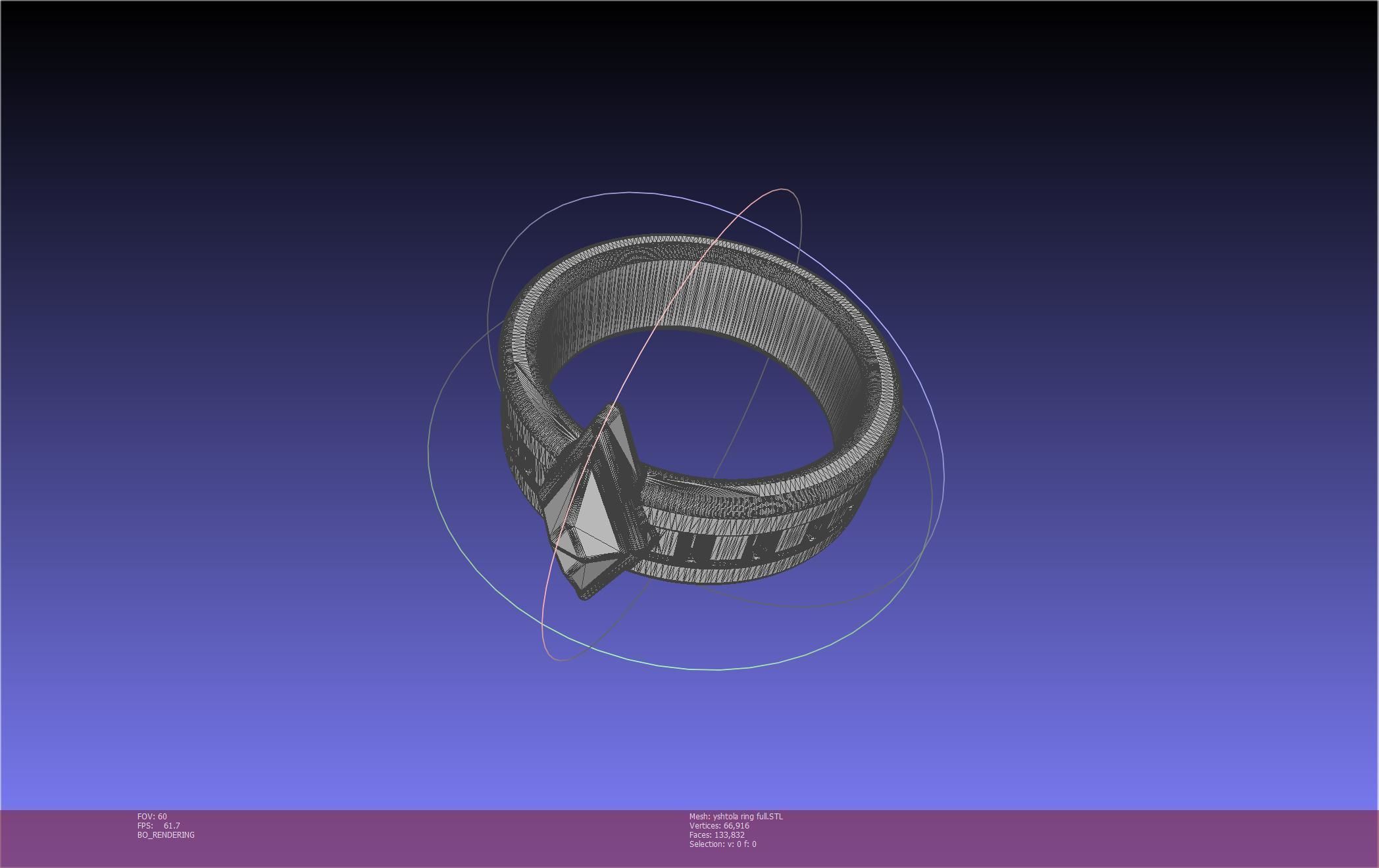 Final Fantasy XIV Yshtola Ring Printable Model 3D print model_29