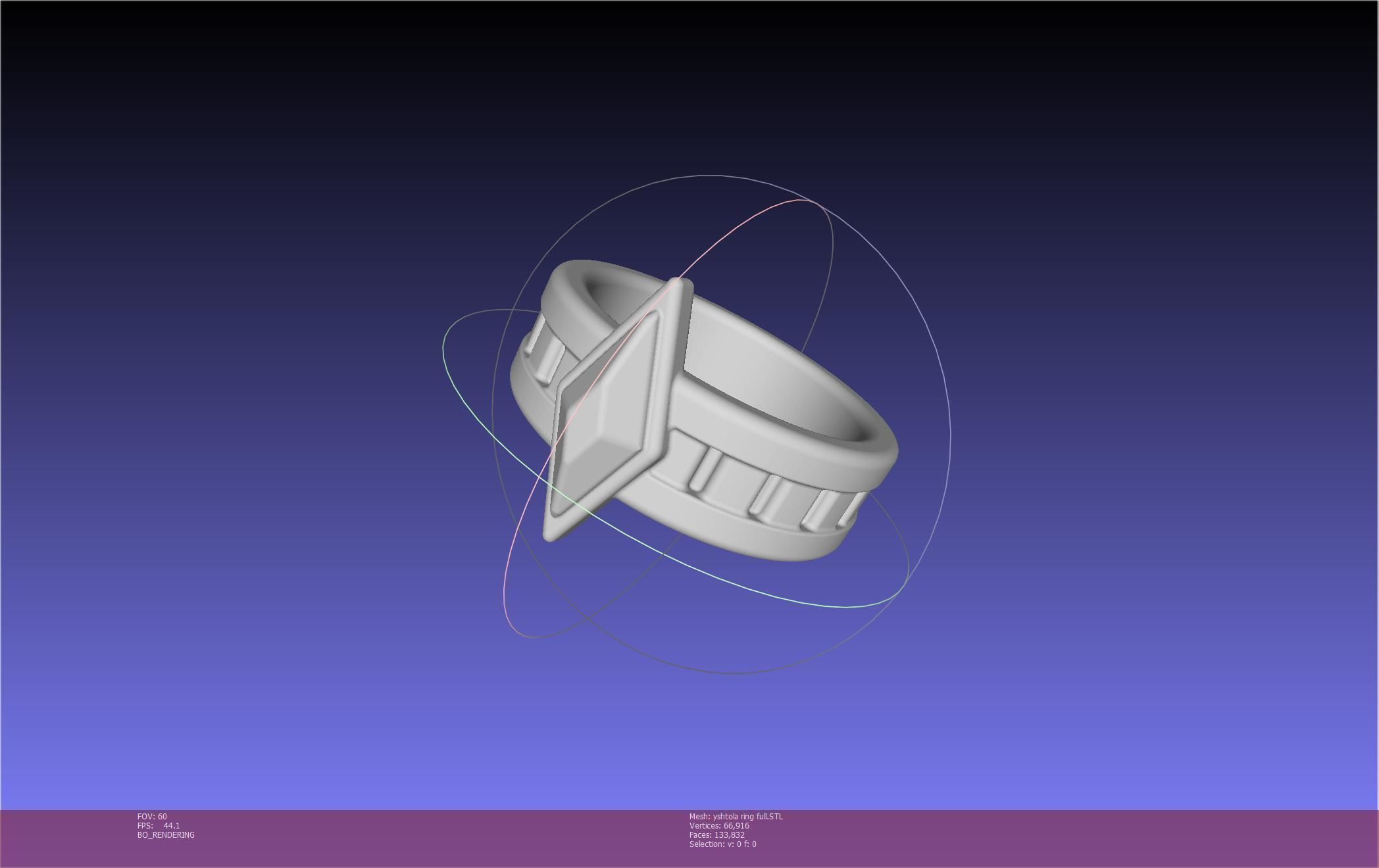 Final Fantasy XIV Yshtola Ring Printable Model 3D print model_14
