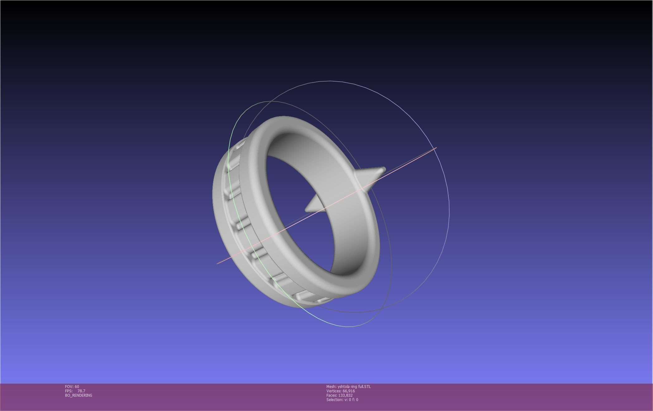 Final Fantasy XIV Yshtola Ring Printable Model 3D print model_6