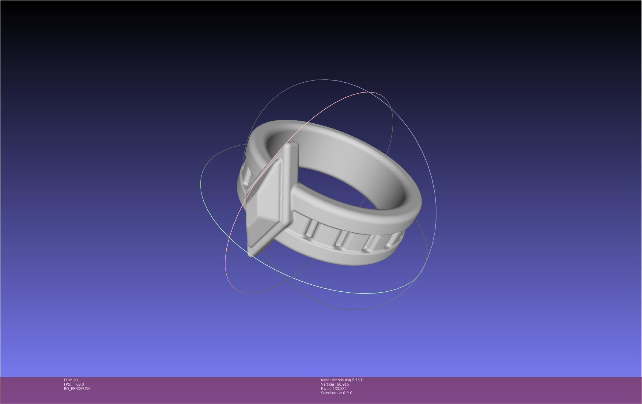 Final Fantasy XIV Yshtola Ring Printable Model 3D print model_7