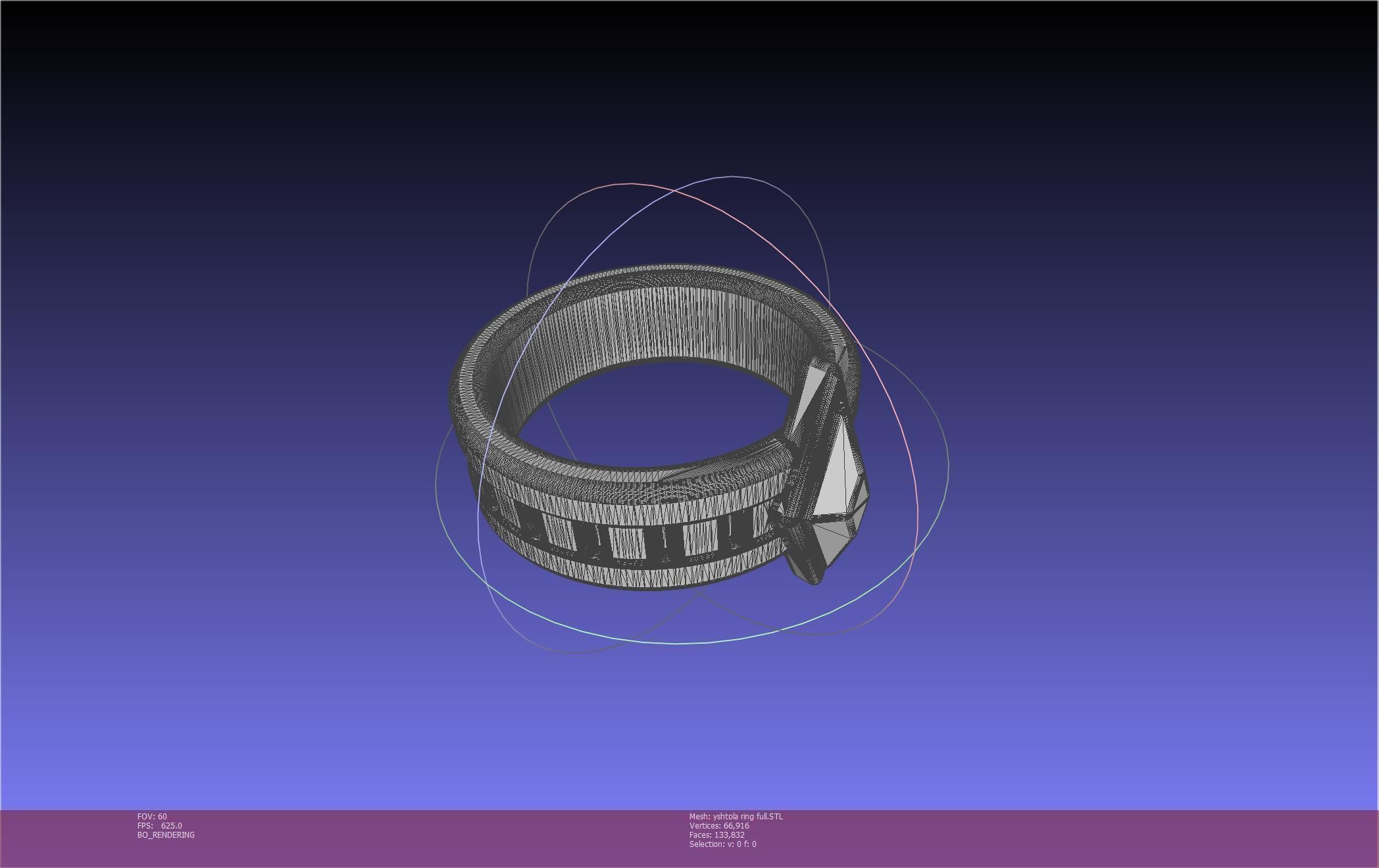Final Fantasy XIV Yshtola Ring Printable Model 3D print model_48