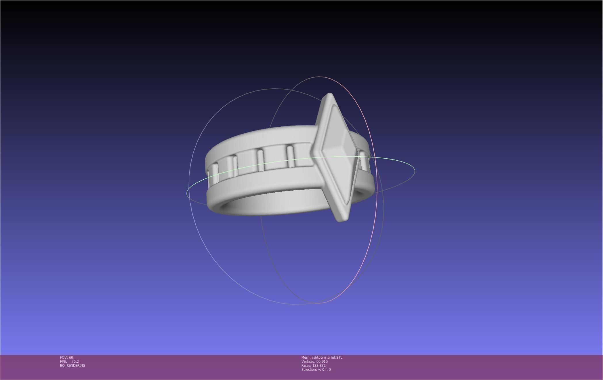 Final Fantasy XIV Yshtola Ring Printable Model 3D print model_15