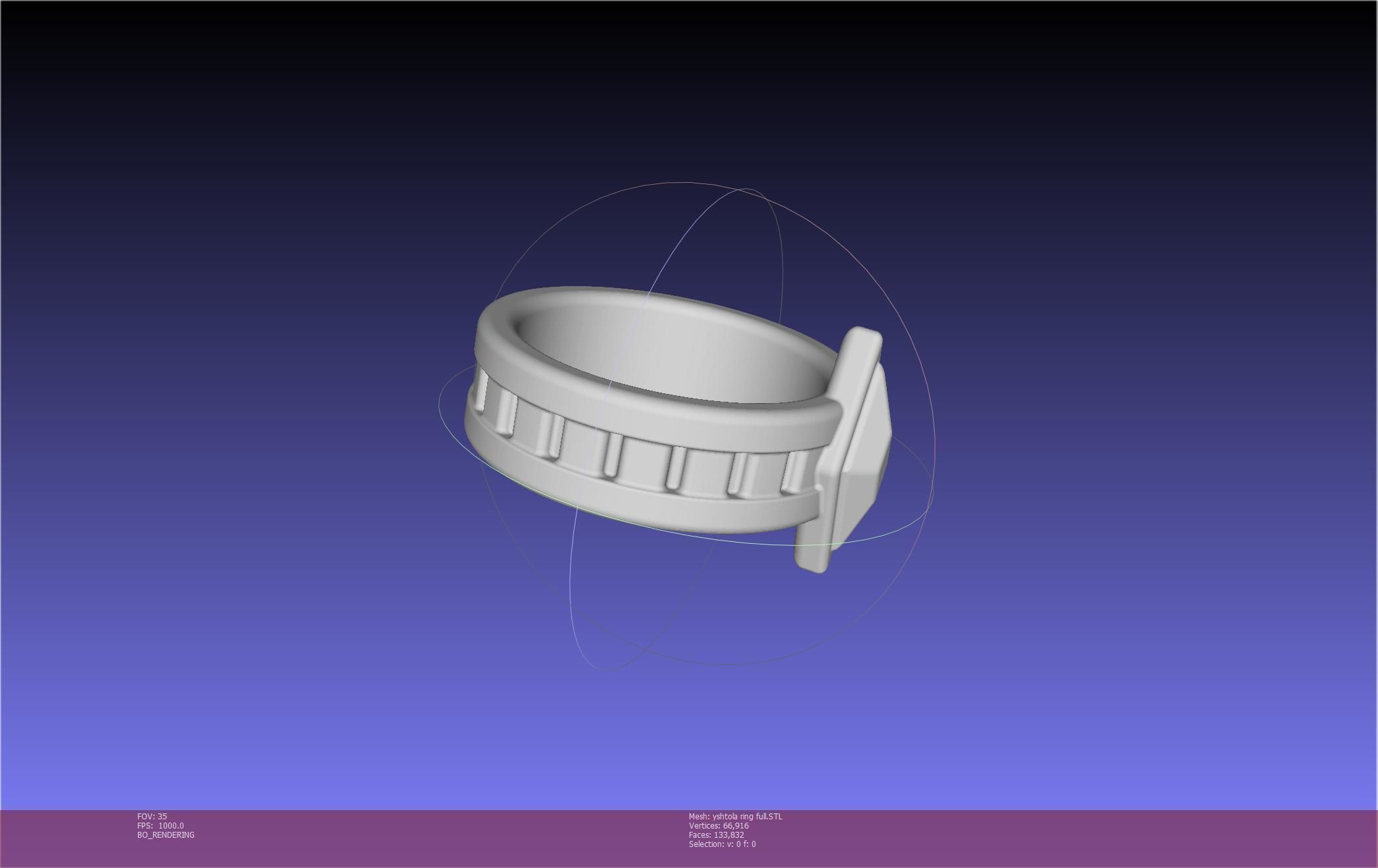 Final Fantasy XIV Yshtola Ring Printable Model 3D print model_58