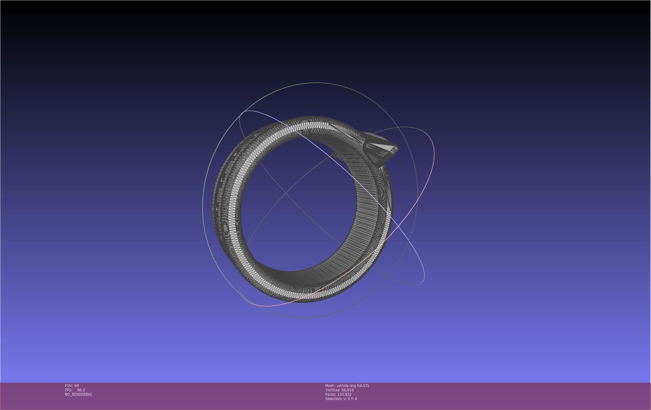 Final Fantasy XIV Yshtola Ring Printable Model 3D print model_34