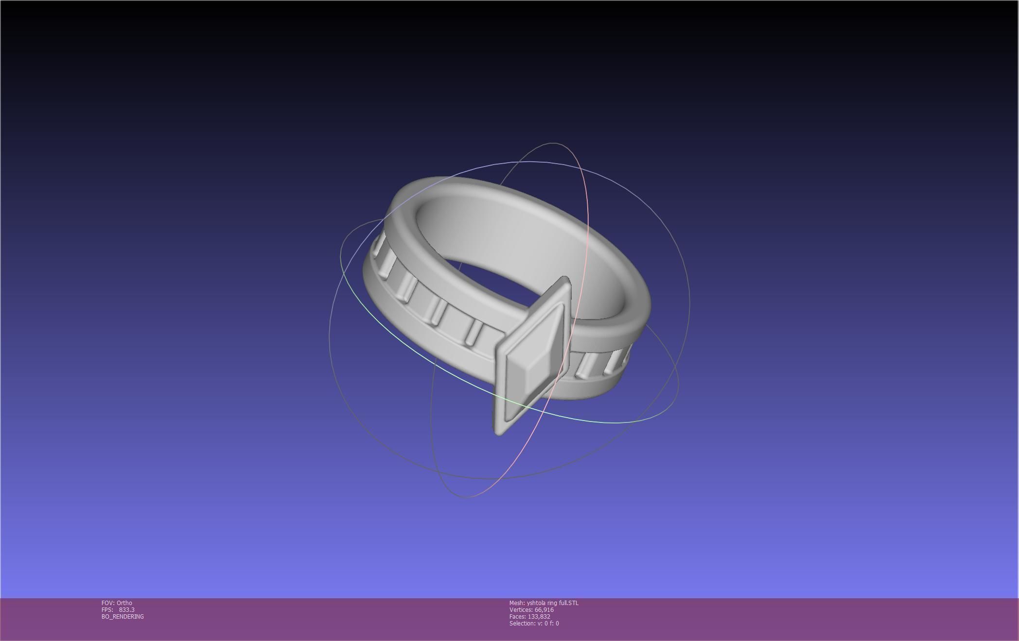 Final Fantasy XIV Yshtola Ring Printable Model 3D print model_55