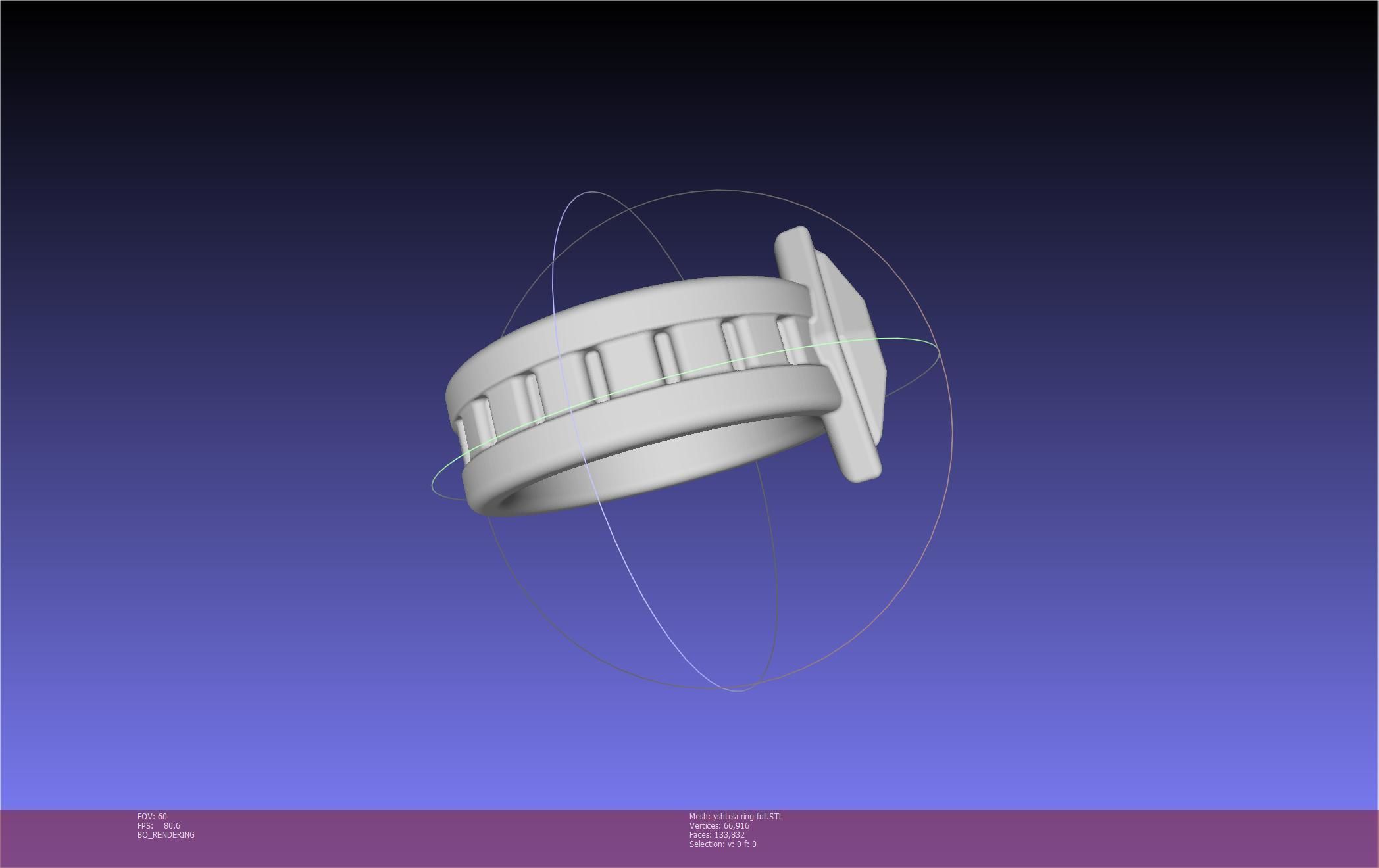 Final Fantasy XIV Yshtola Ring Printable Model 3D print model_12