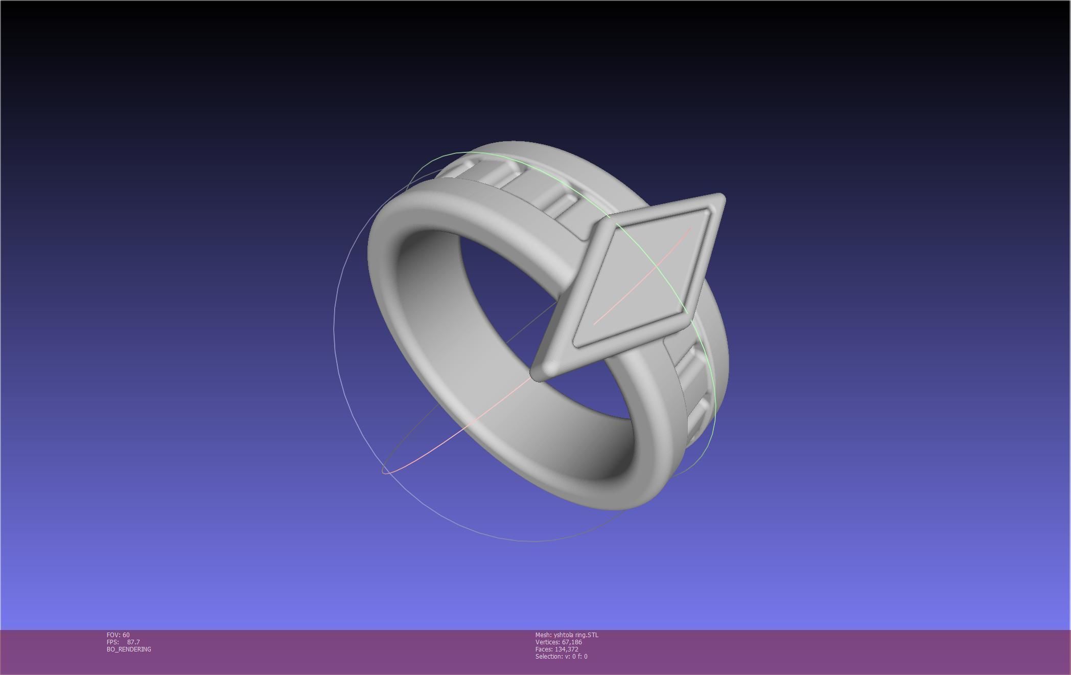 Final Fantasy XIV Yshtola Ring Printable Model 3D print model_71