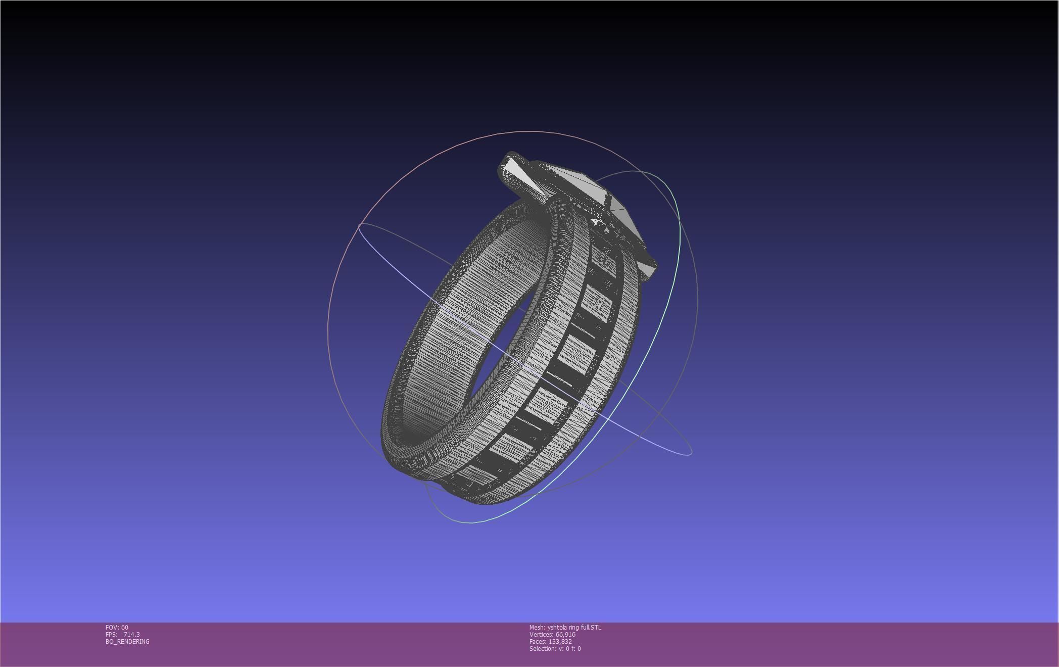 Final Fantasy XIV Yshtola Ring Printable Model 3D print model_35