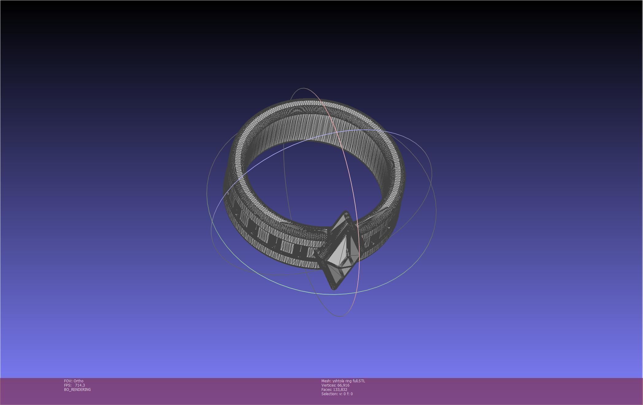 Final Fantasy XIV Yshtola Ring Printable Model 3D print model_44