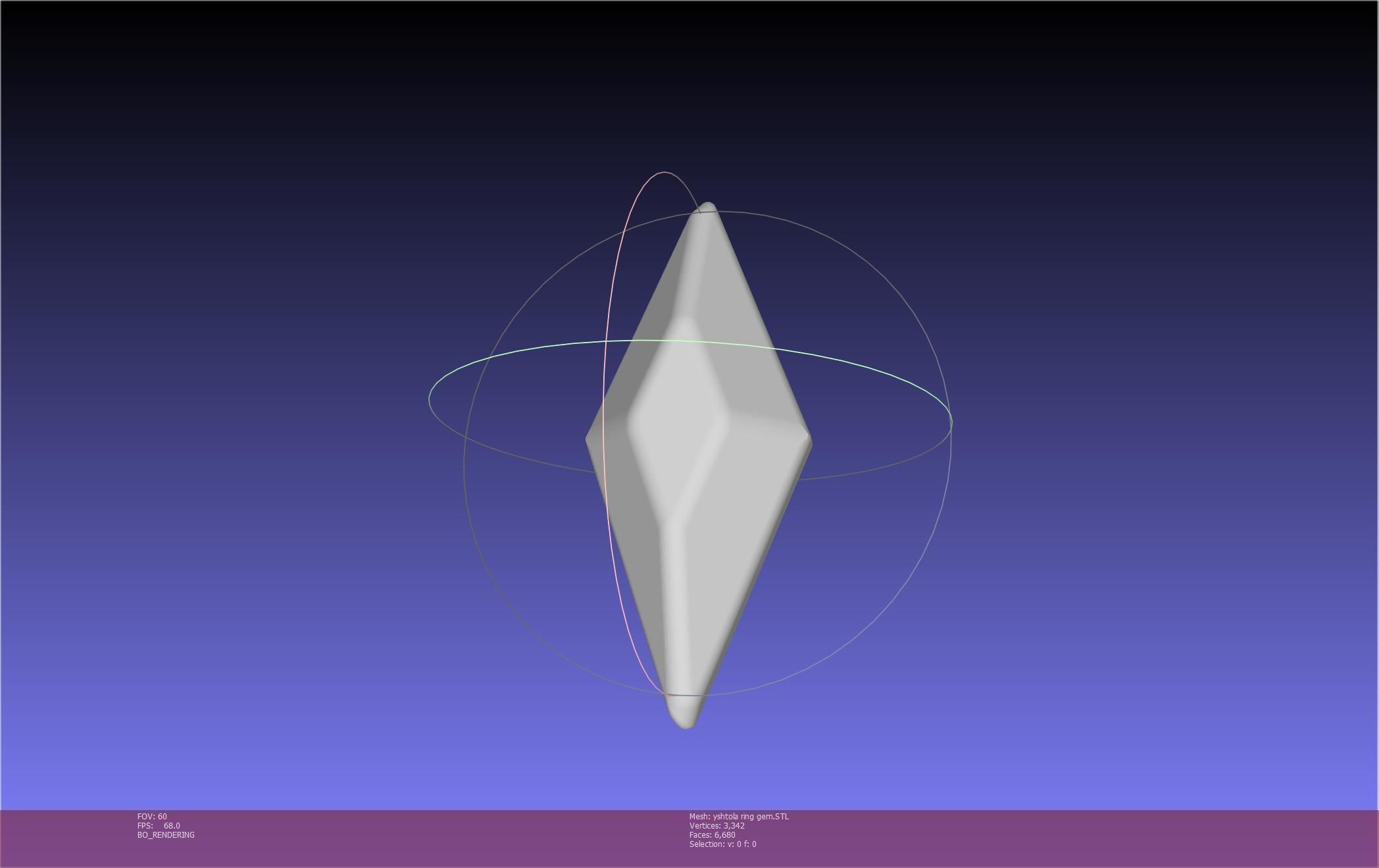 Final Fantasy XIV Yshtola Ring Printable Model 3D print model_82