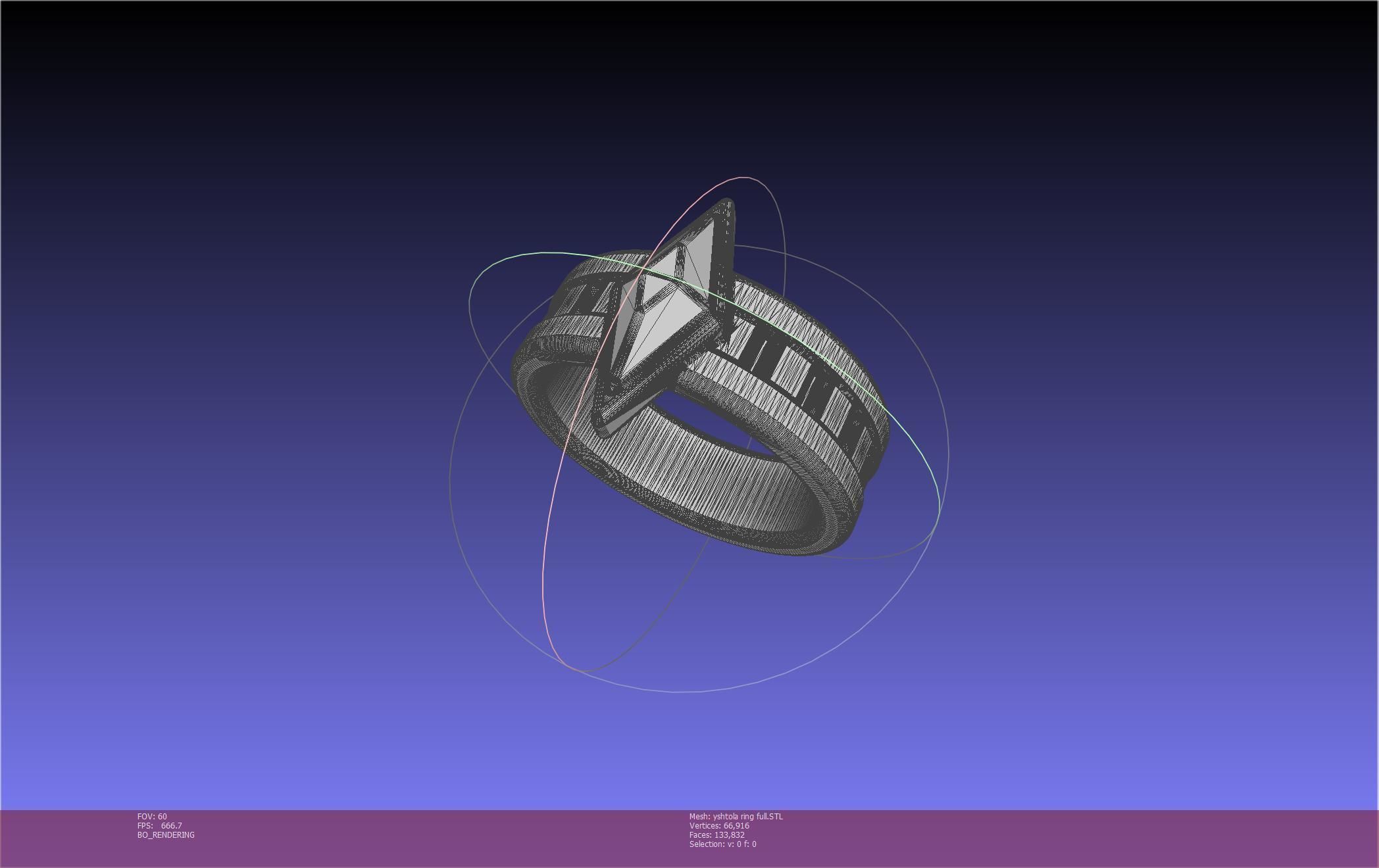 Final Fantasy XIV Yshtola Ring Printable Model 3D print model_38