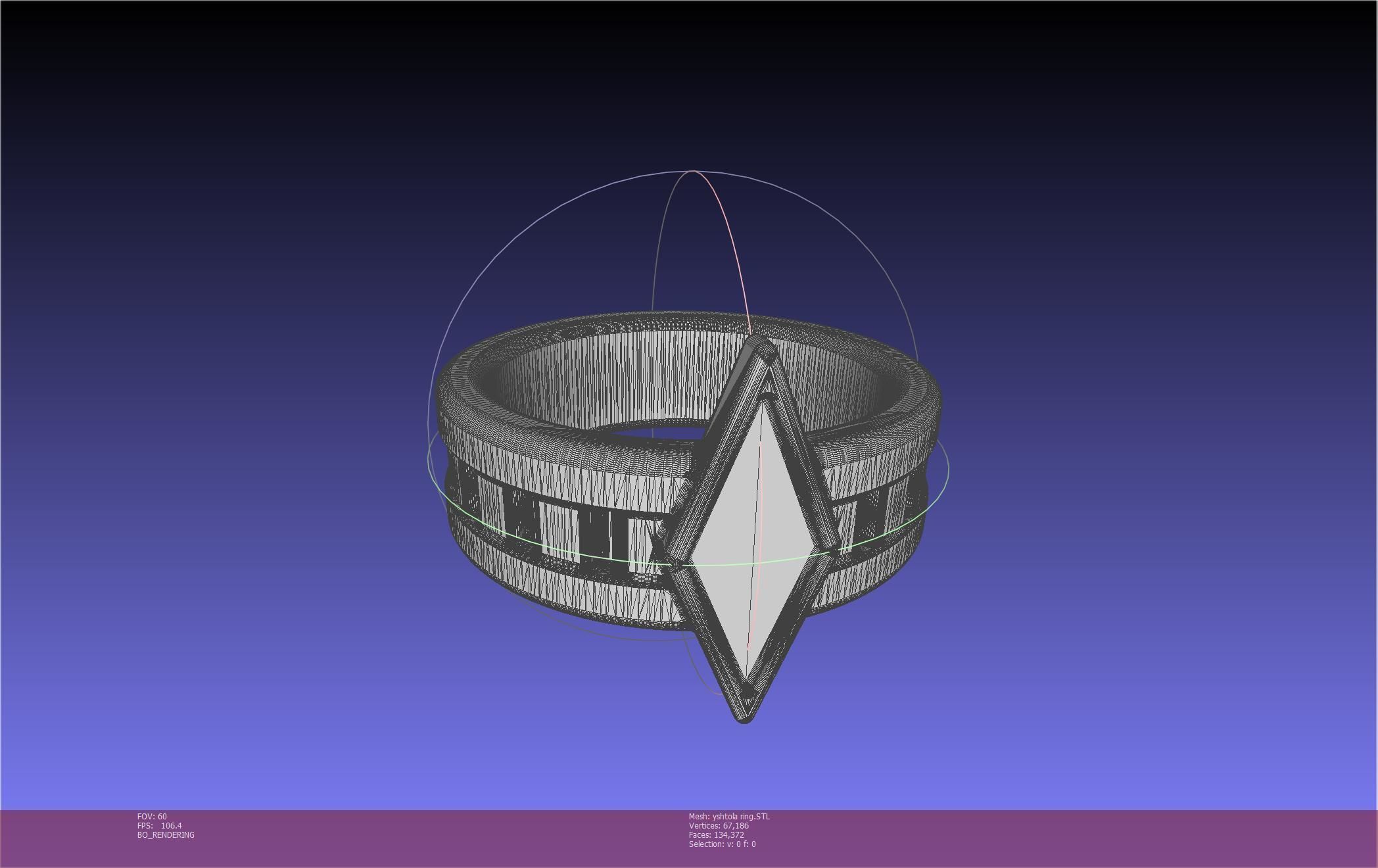 Final Fantasy XIV Yshtola Ring Printable Model 3D print model_50