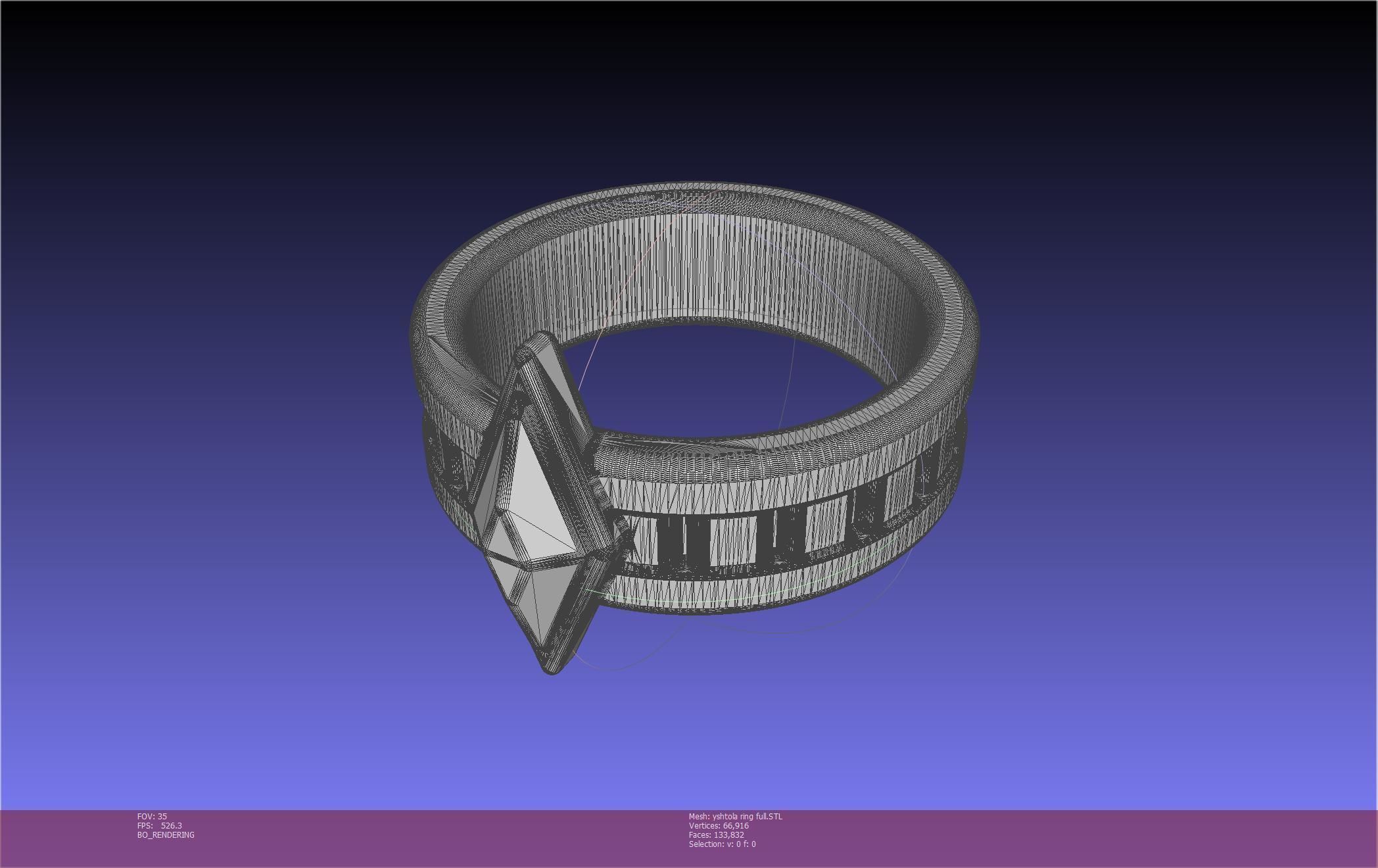 Final Fantasy XIV Yshtola Ring Printable Model 3D print model_54