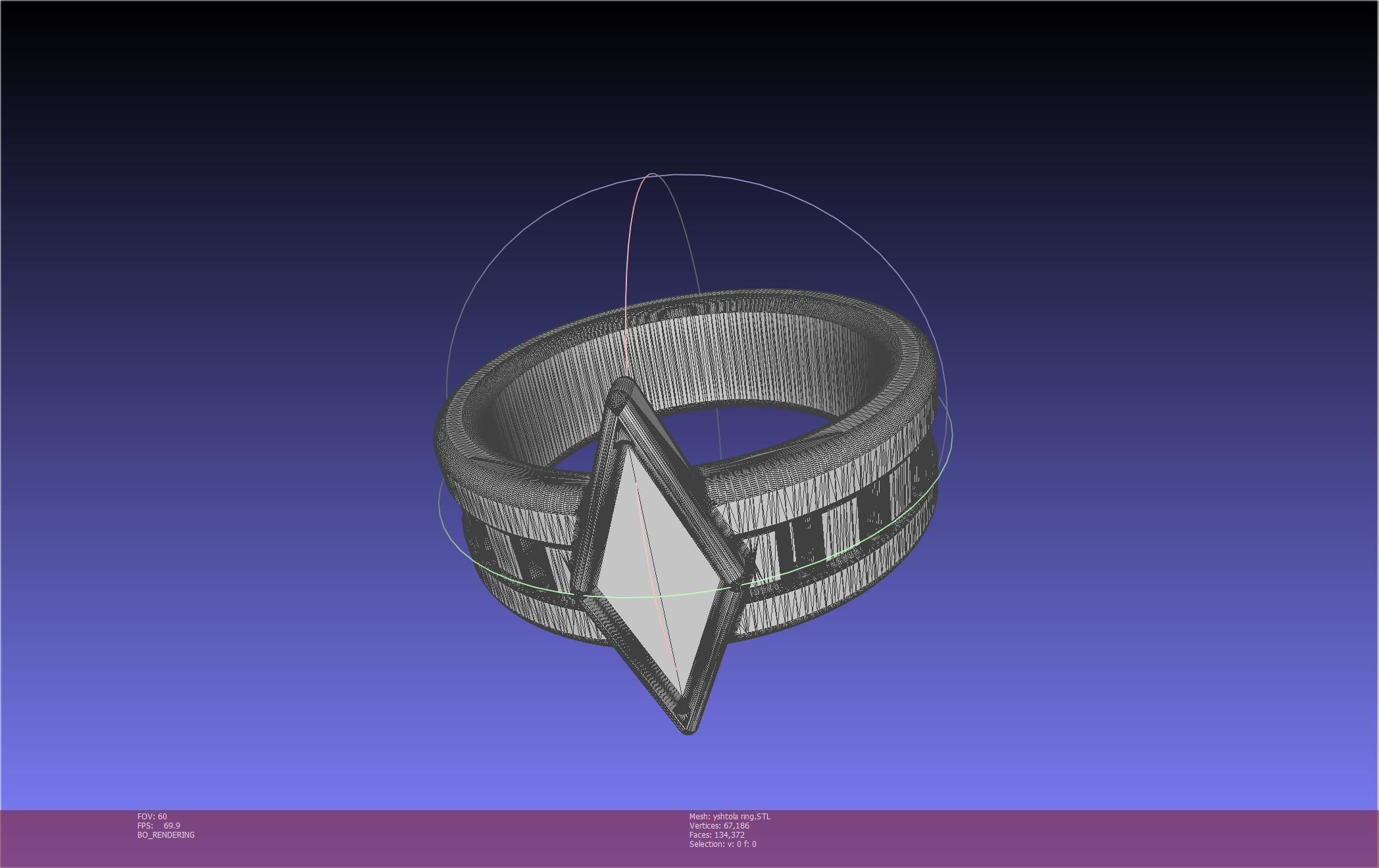 Final Fantasy XIV Yshtola Ring Printable Model 3D print model_77
