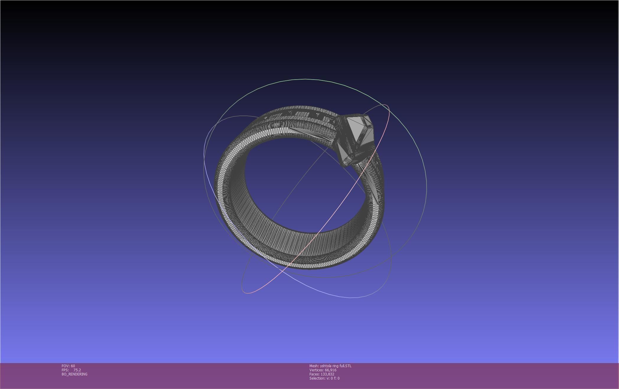 Final Fantasy XIV Yshtola Ring Printable Model 3D print model_26