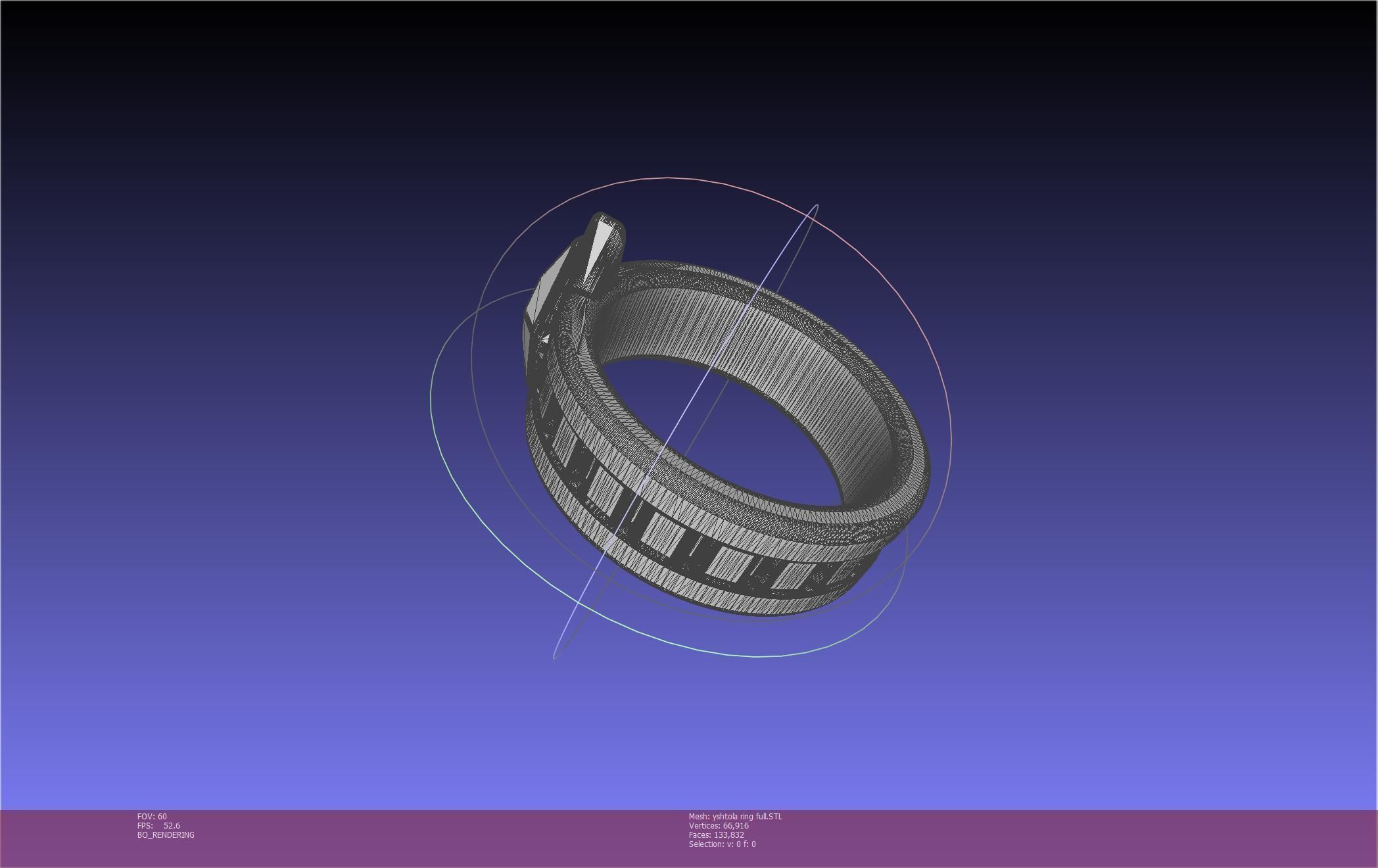 Final Fantasy XIV Yshtola Ring Printable Model 3D print model_9
