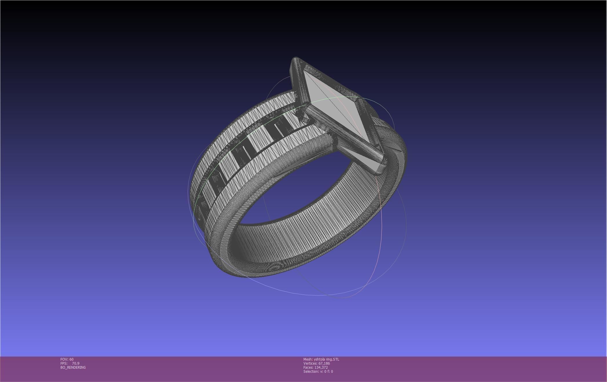 Final Fantasy XIV Yshtola Ring Printable Model 3D print model_80