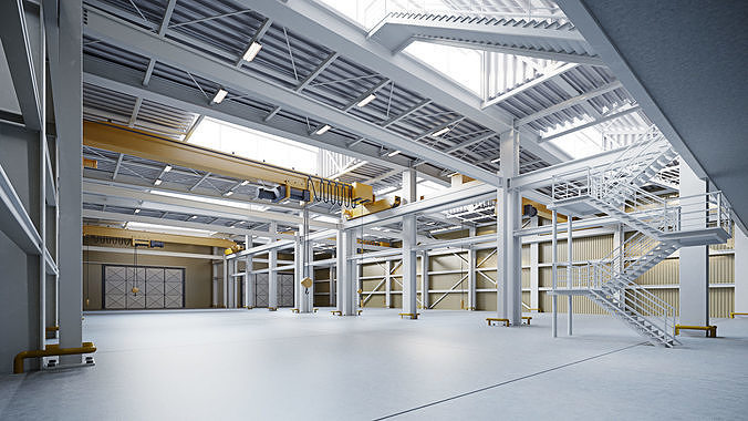 Warehouse Interior - Exterior  3D model