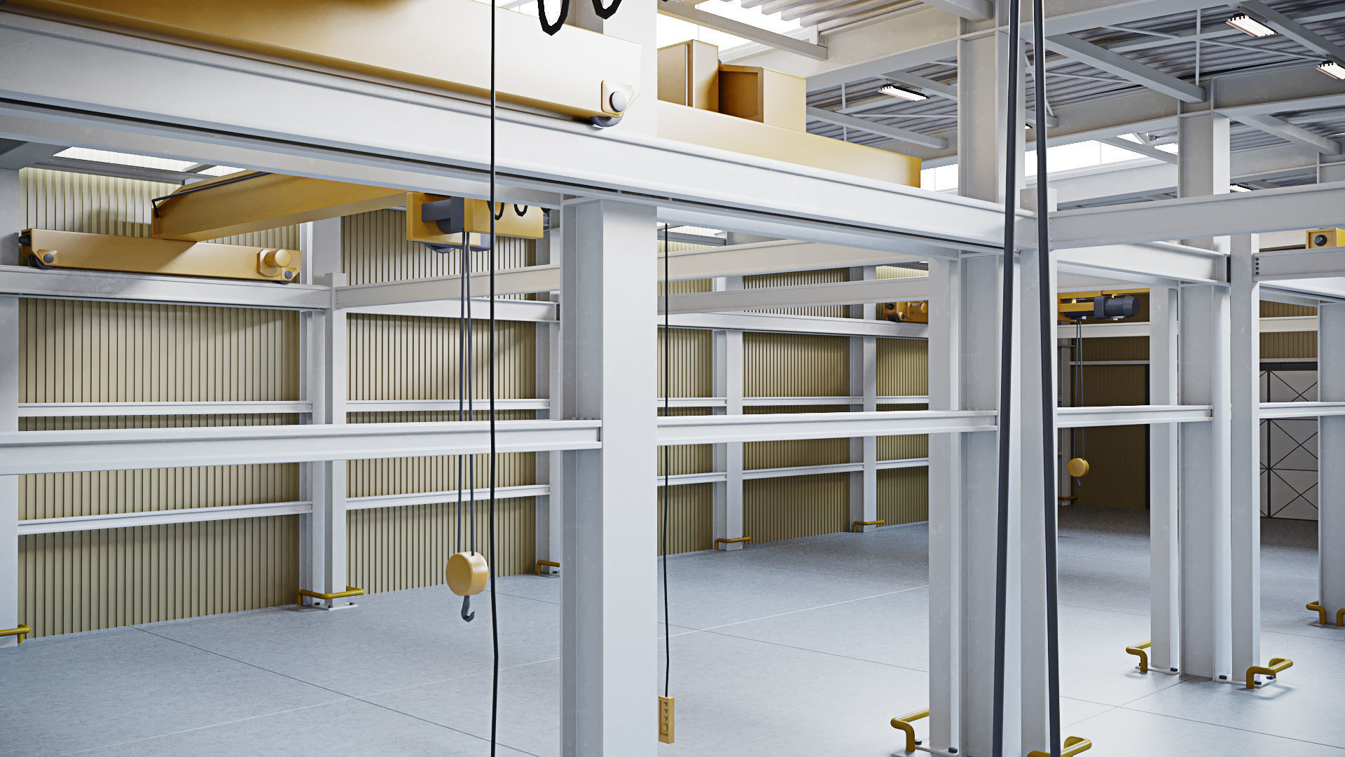 Warehouse Interior - Exterior 3D model_6