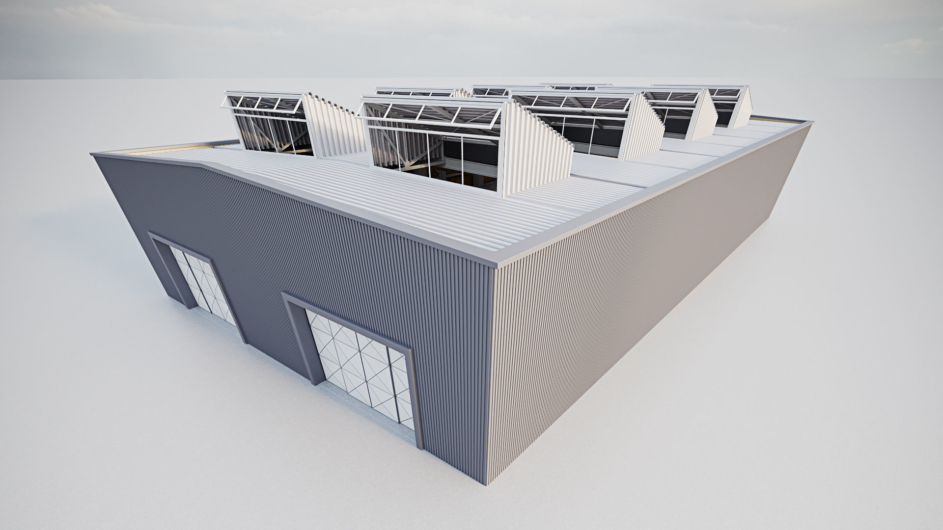 Warehouse Interior - Exterior 3D model_14