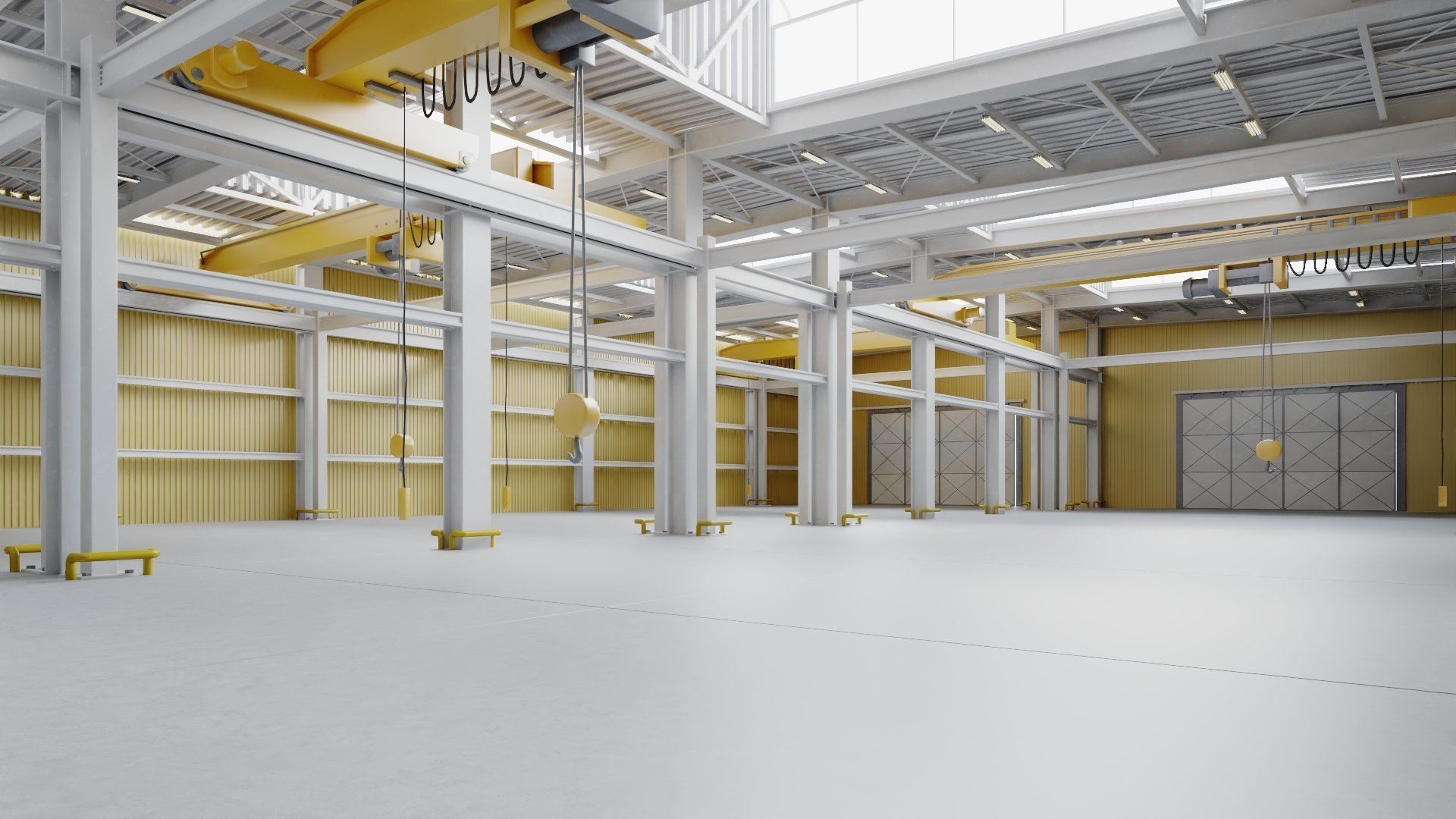 Warehouse Interior - Exterior 3D model_15