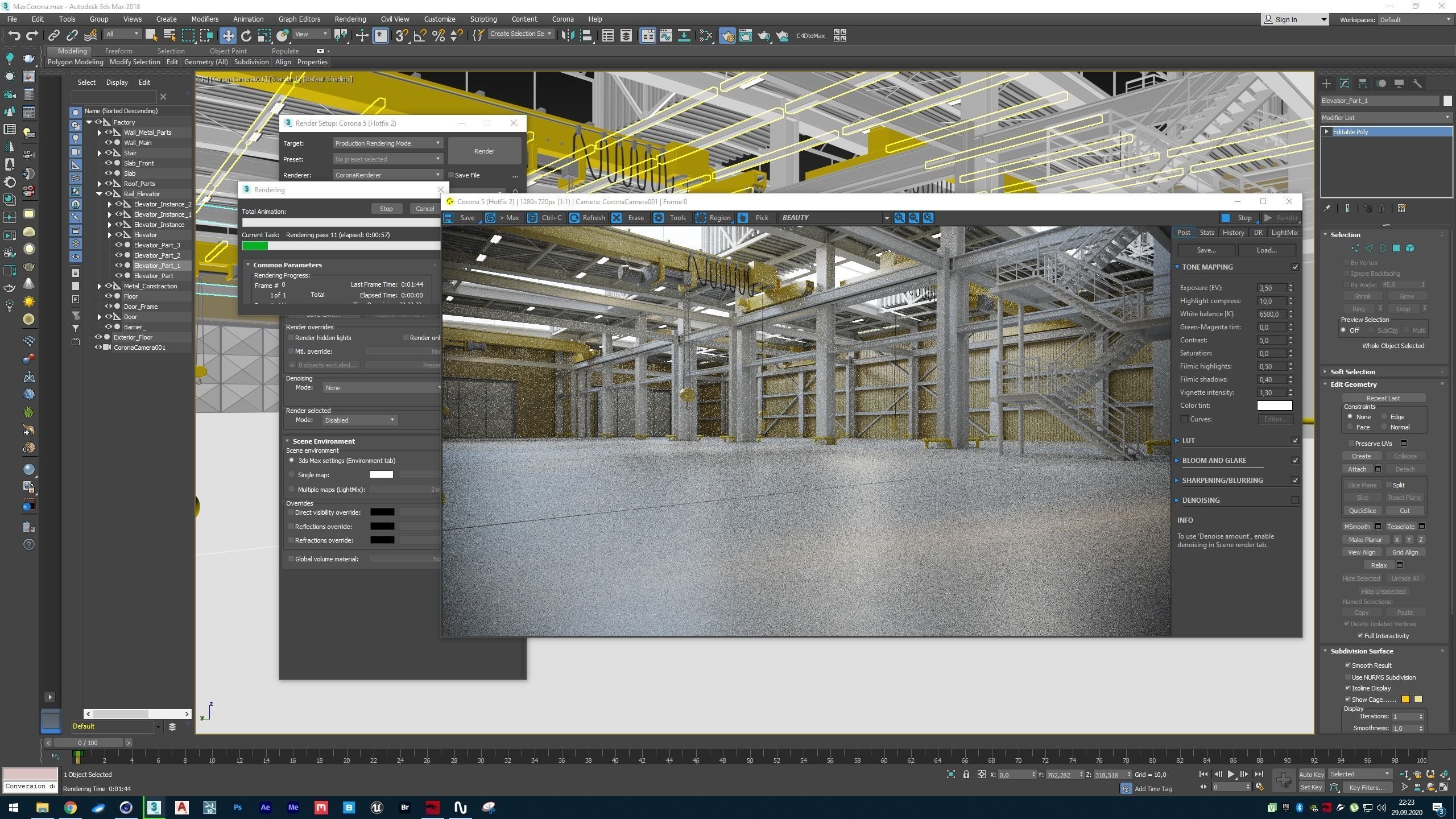 Warehouse Interior - Exterior 3D model_16