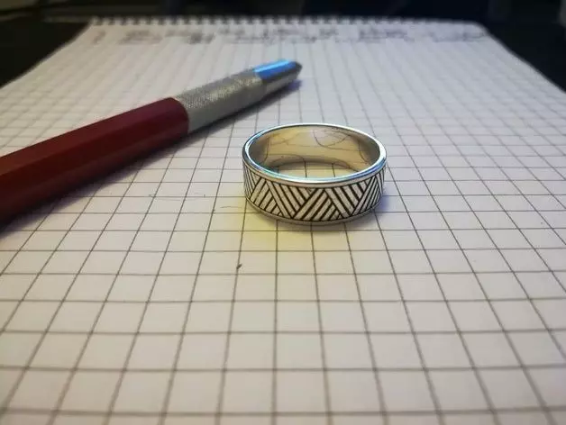 Geometric Ring 3D print model