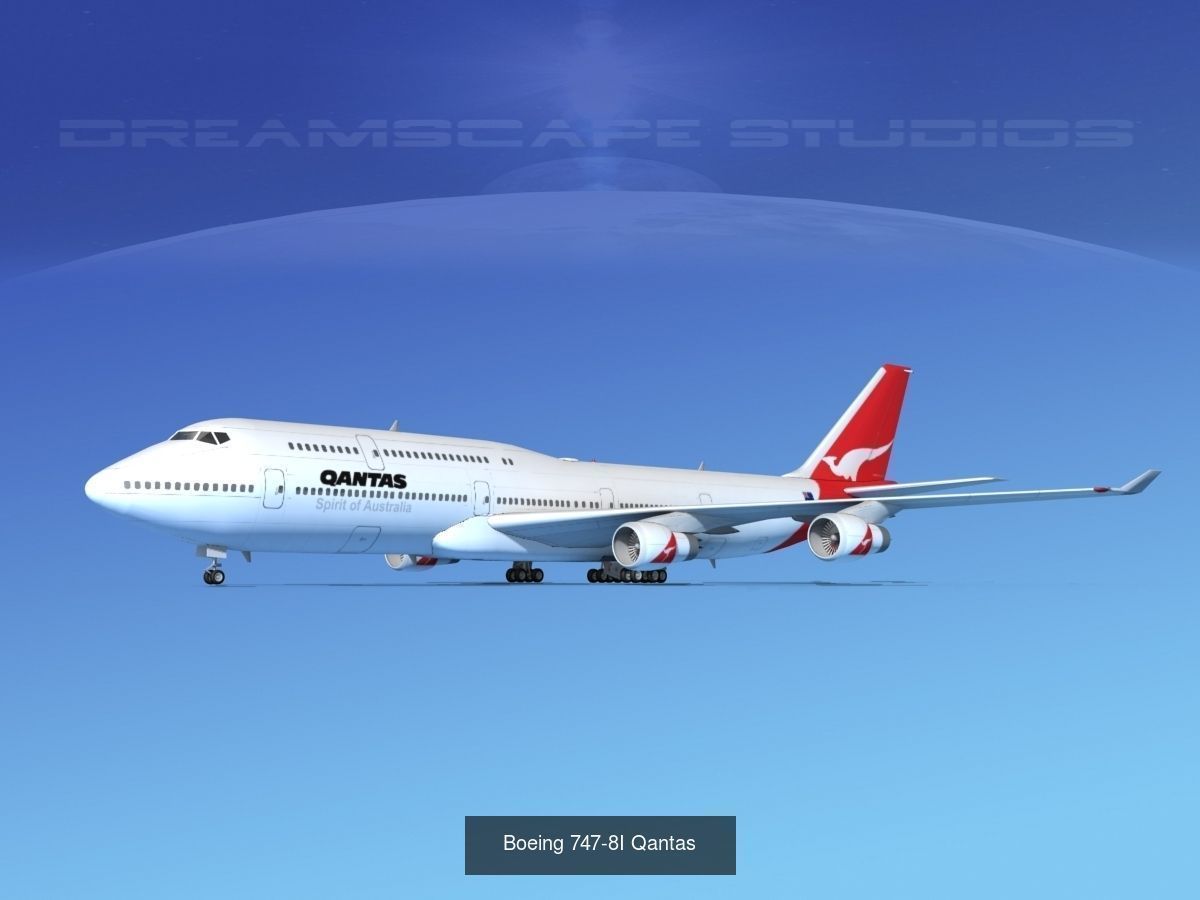26 Boeing 747-8I Airliners and Freighters 3D Model Collection_24