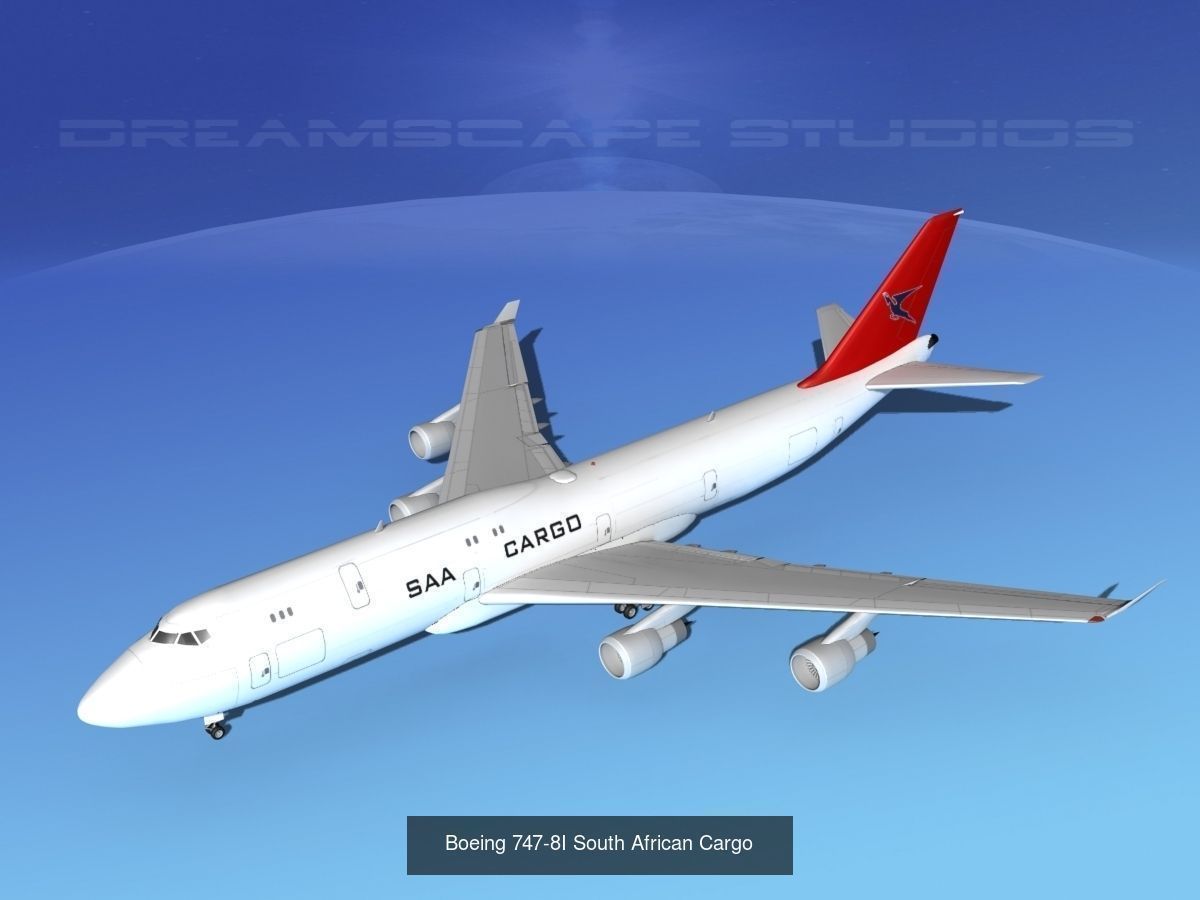 26 Boeing 747-8I Airliners and Freighters 3D Model Collection_26