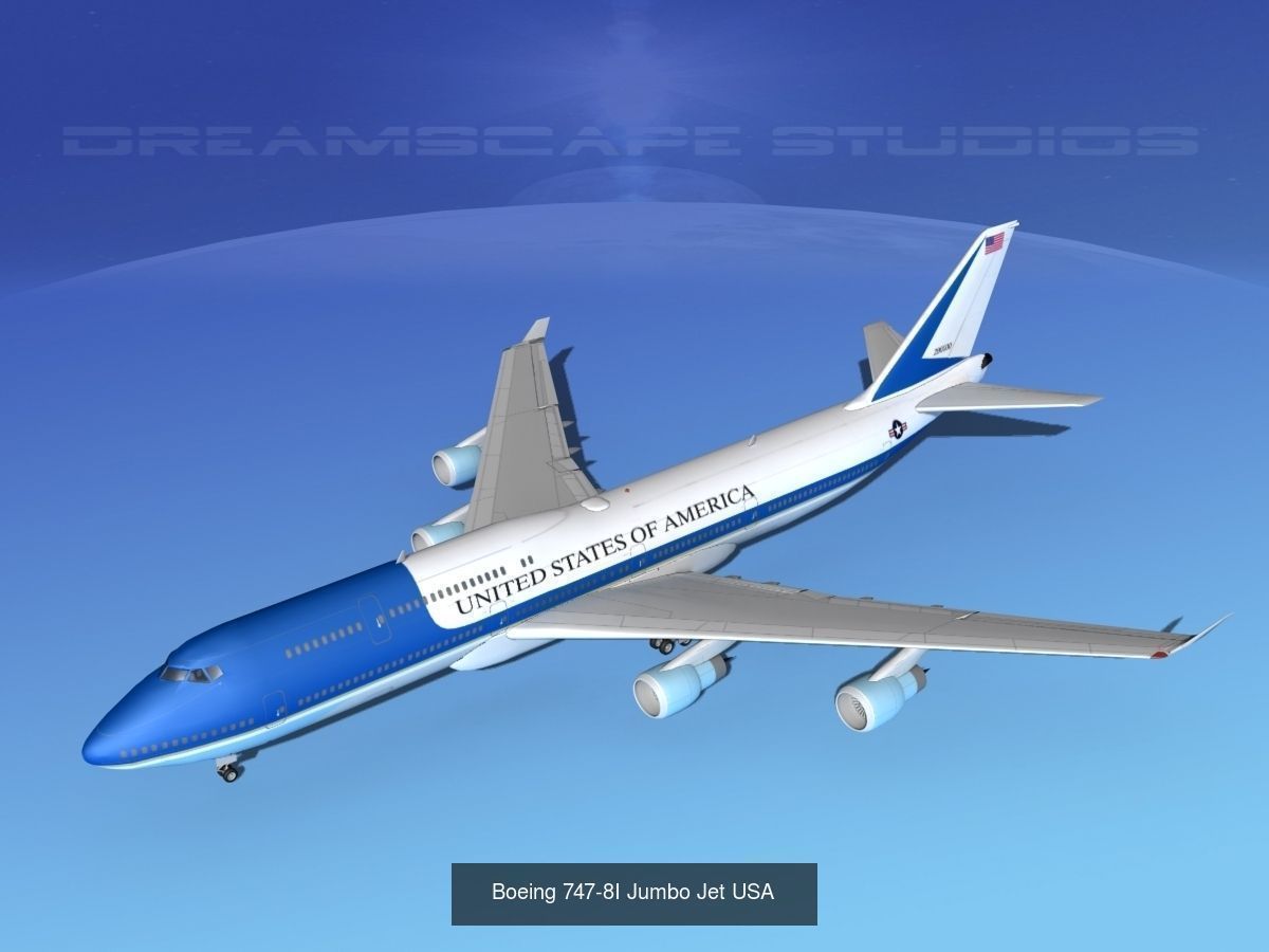 26 Boeing 747-8I Airliners and Freighters 3D Model Collection_29
