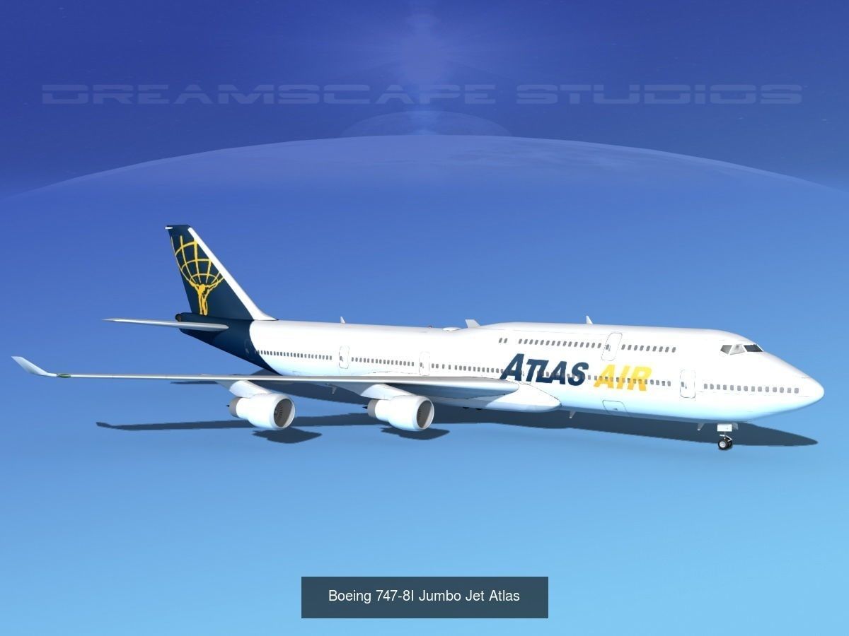 26 Boeing 747-8I Airliners and Freighters 3D Model Collection_11