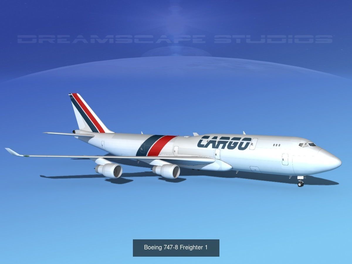 26 Boeing 747-8I Airliners and Freighters 3D Model Collection_14