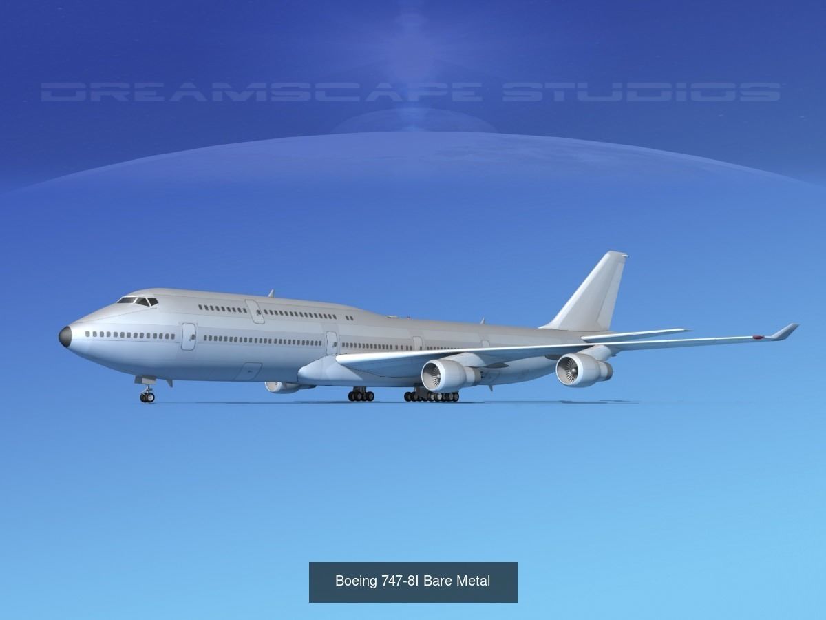 26 Boeing 747-8I Airliners and Freighters 3D Model Collection_13