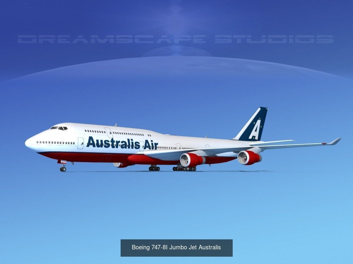 26 Boeing 747-8I Airliners and Freighters 3D Model Collection_12