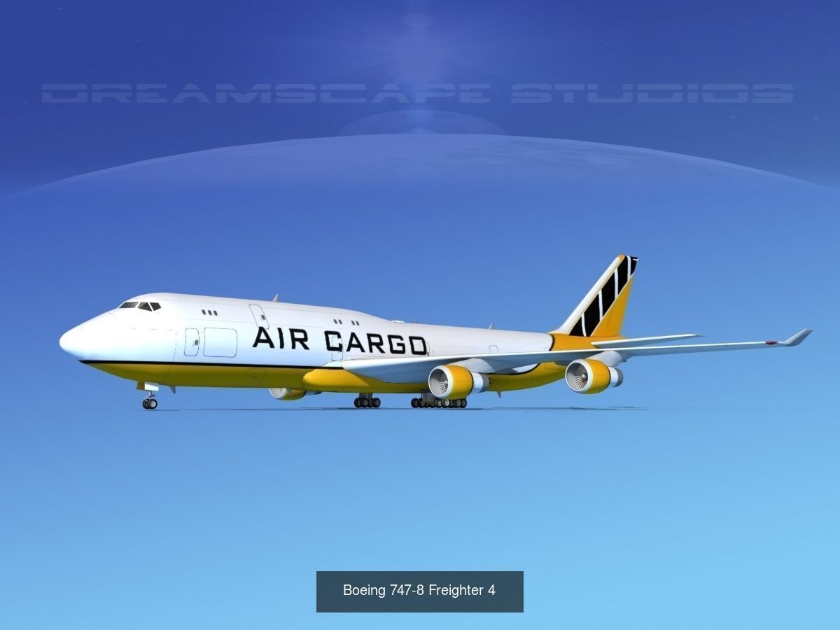 26 Boeing 747-8I Airliners and Freighters 3D Model Collection_15