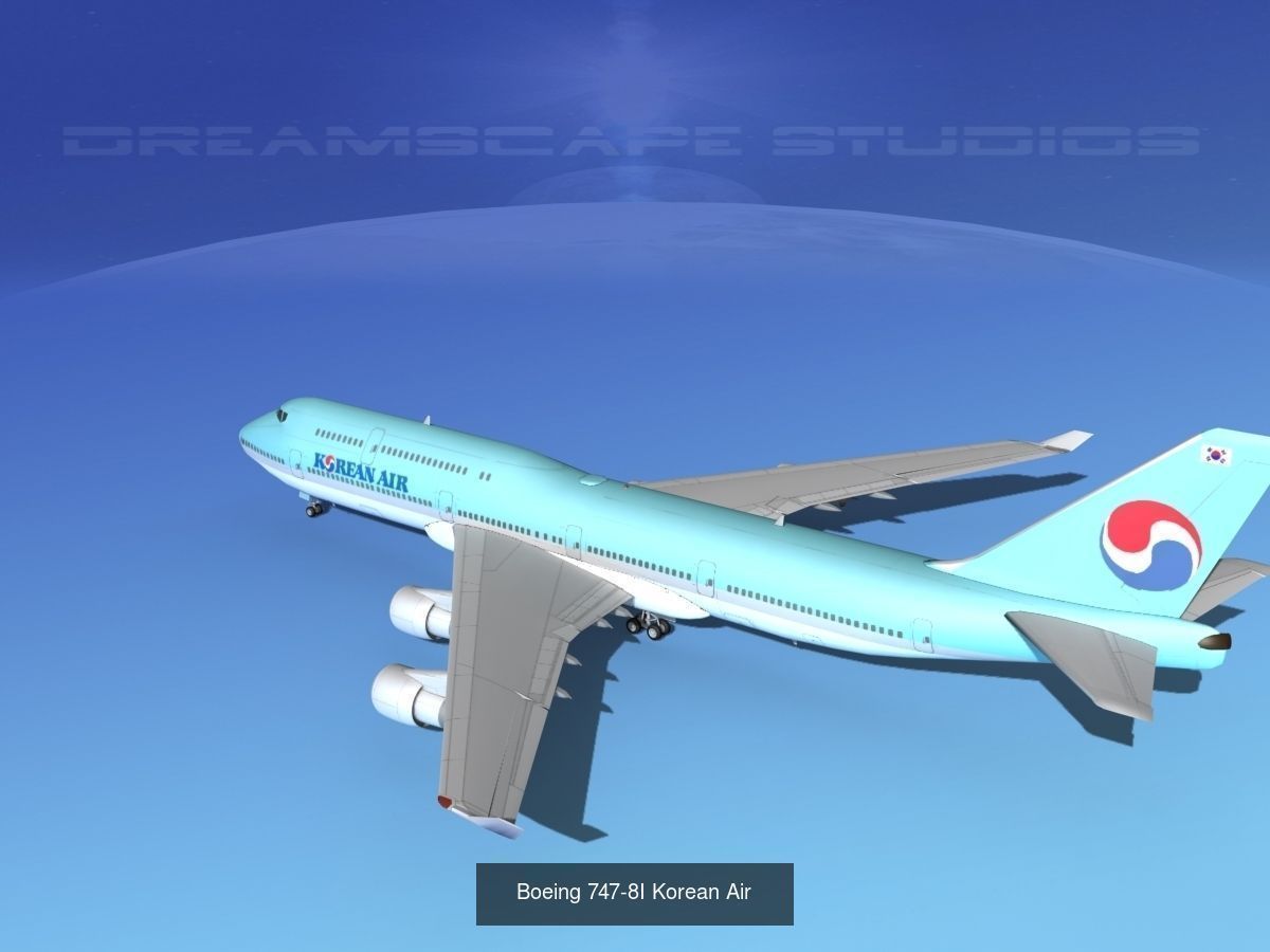 26 Boeing 747-8I Airliners and Freighters 3D Model Collection_20