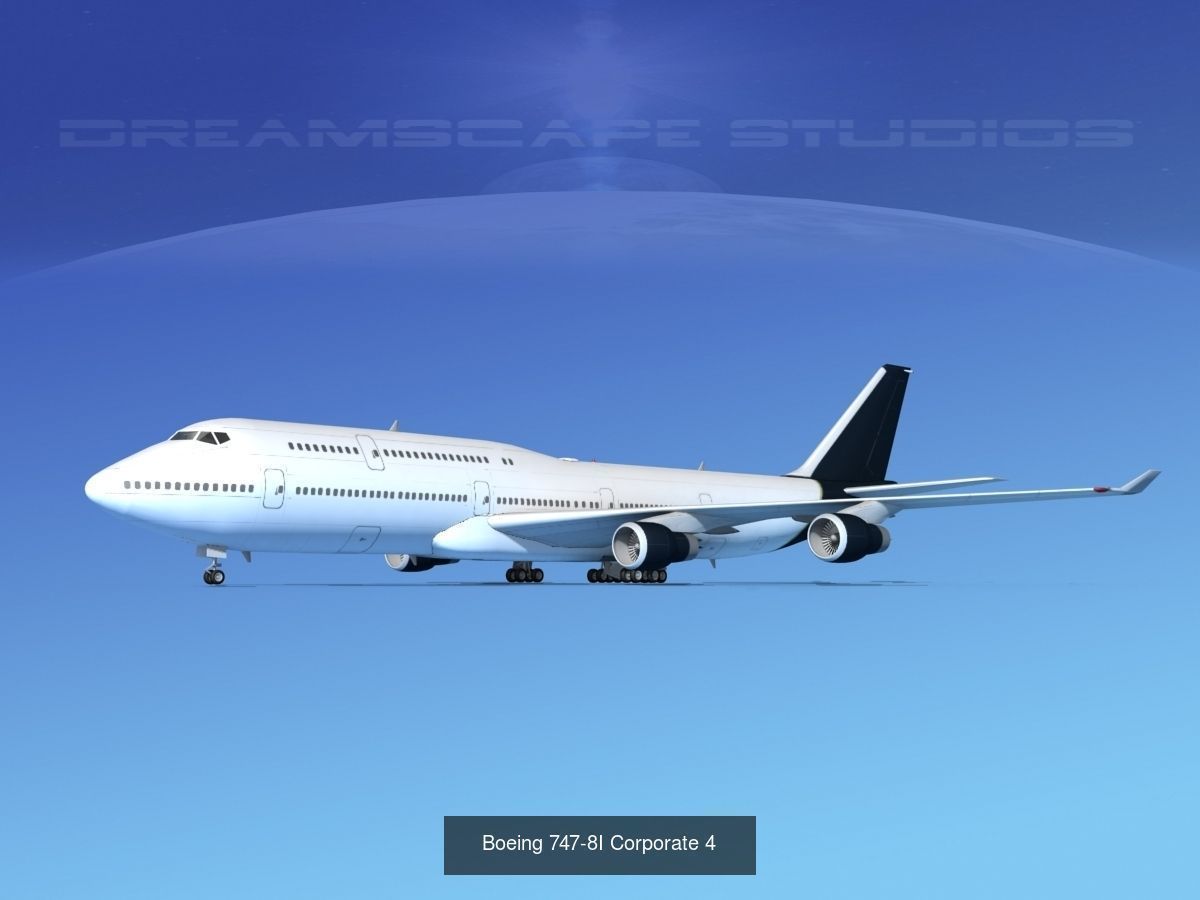 26 Boeing 747-8I Airliners and Freighters 3D Model Collection_19
