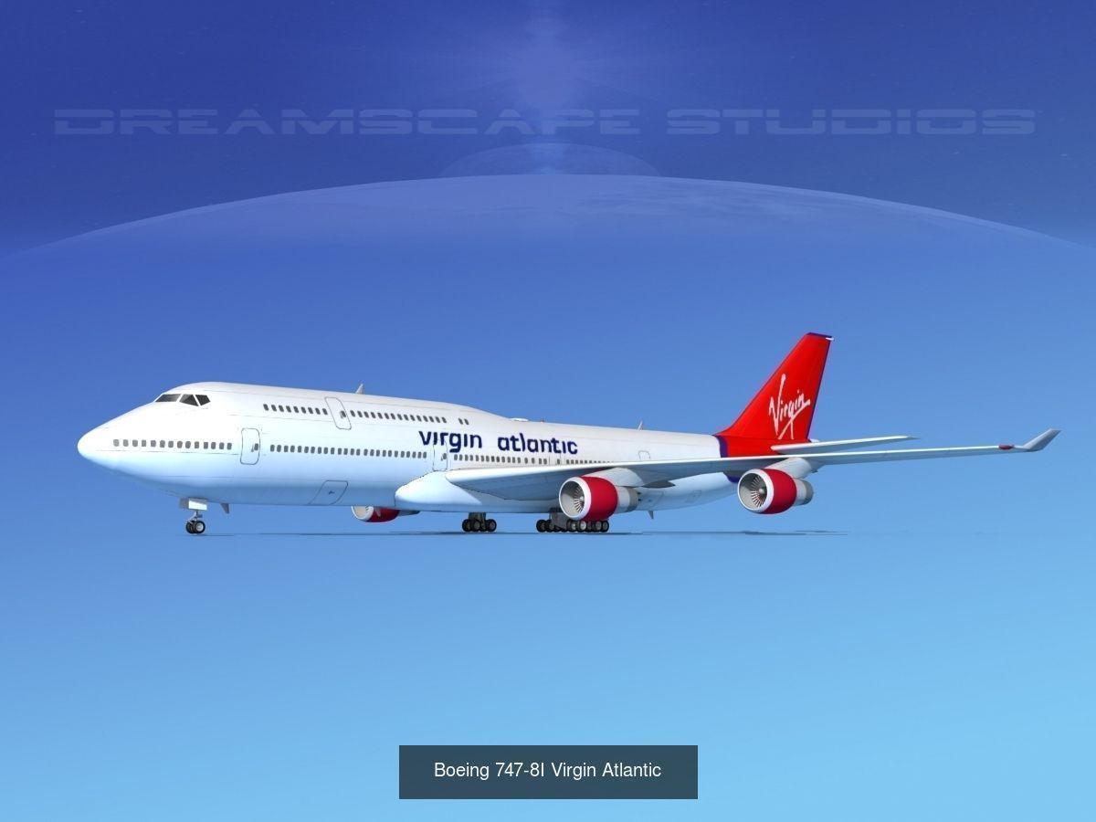 26 Boeing 747-8I Airliners and Freighters 3D Model Collection_30