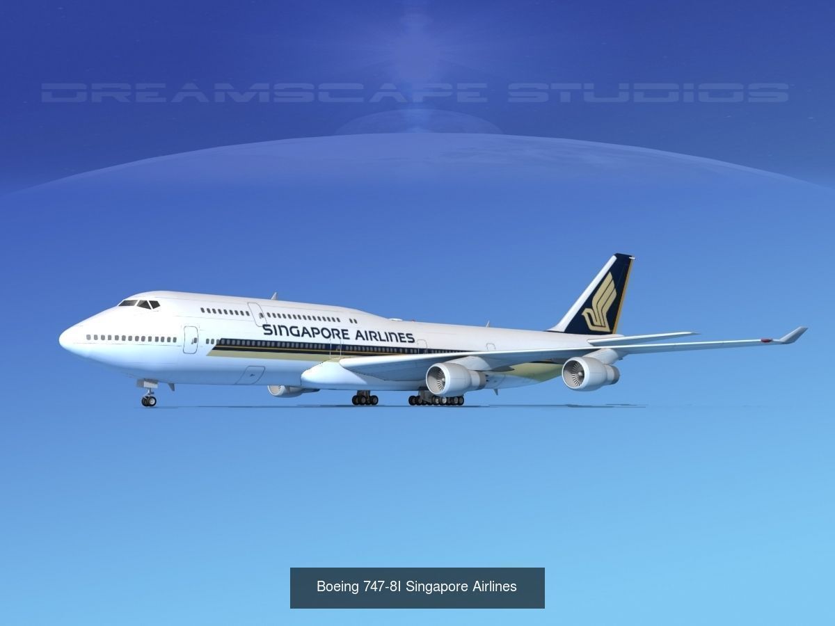 26 Boeing 747-8I Airliners and Freighters 3D Model Collection_25